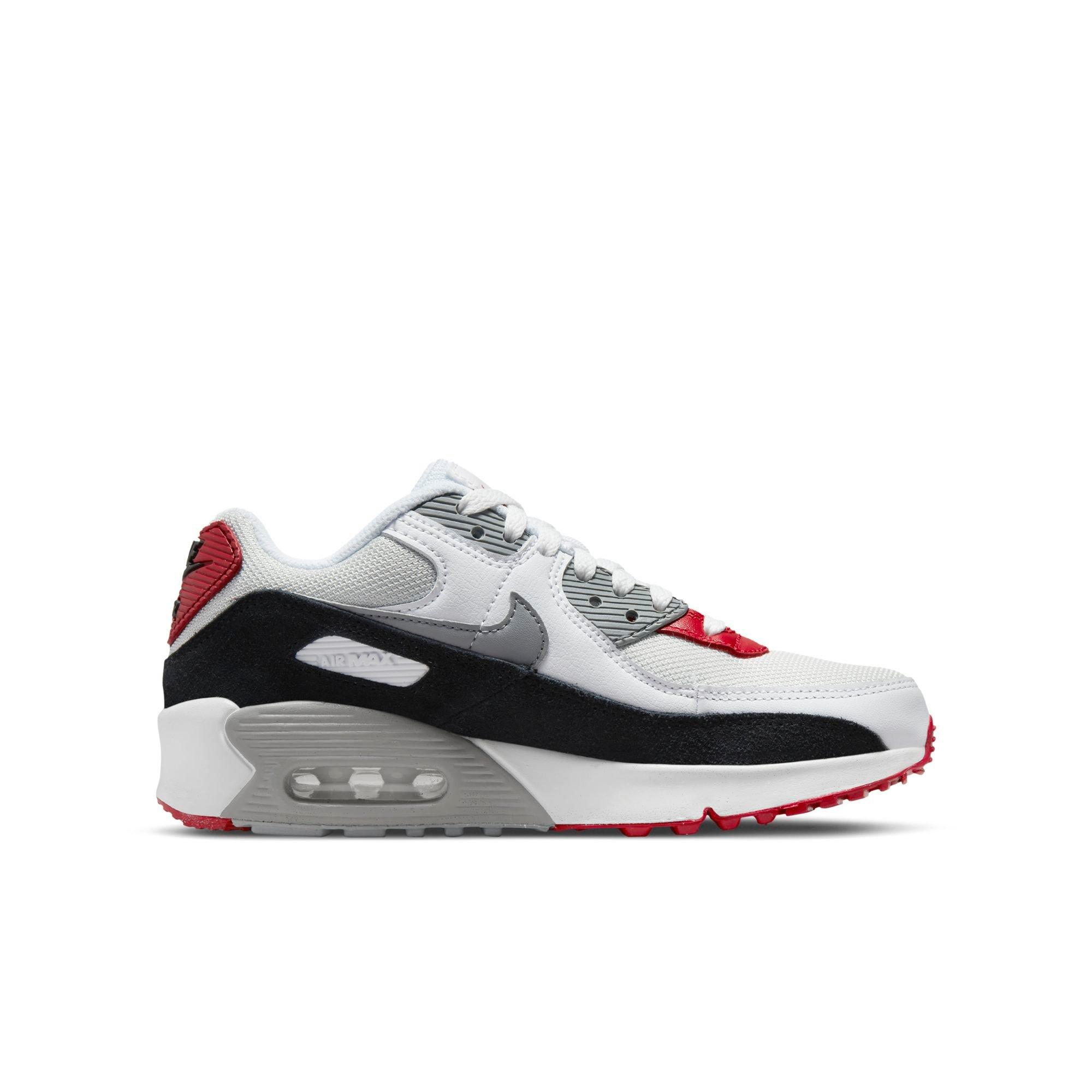Nike Max 90 LTR "Photon Dust/Particle Grey/Varsity Red" Grade School Boys' Shoe