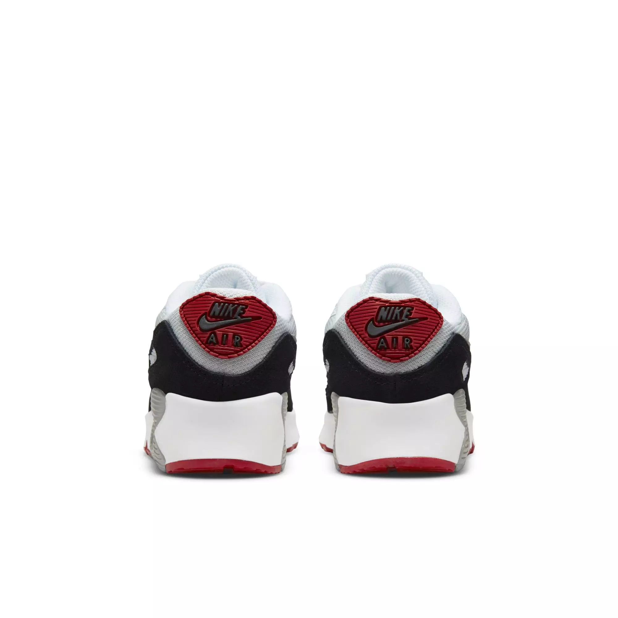 Nike Air Max 90 "Photon Dust/Particle Grey/Varsity Red" Preschool Boys&rsquo; Shoe - WHITE/BLACK/RED