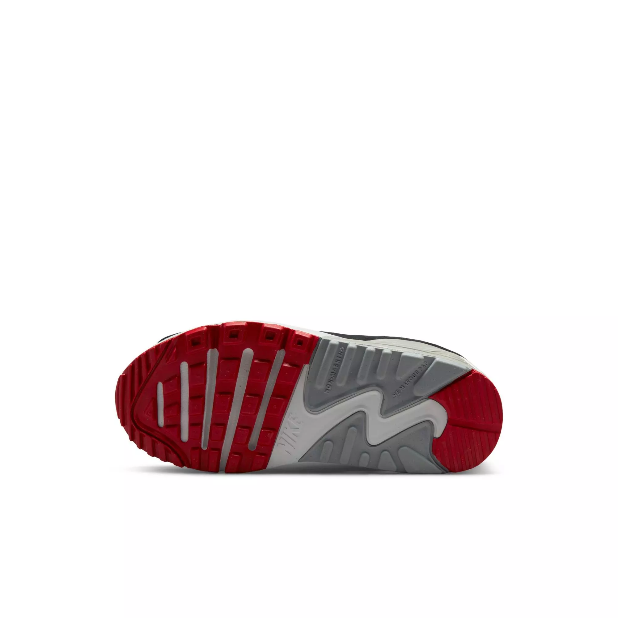 Nike Air Max 90 "Photon Dust/Particle Grey/Varsity Red" Preschool Boys&rsquo; Shoe - WHITE/BLACK/RED
