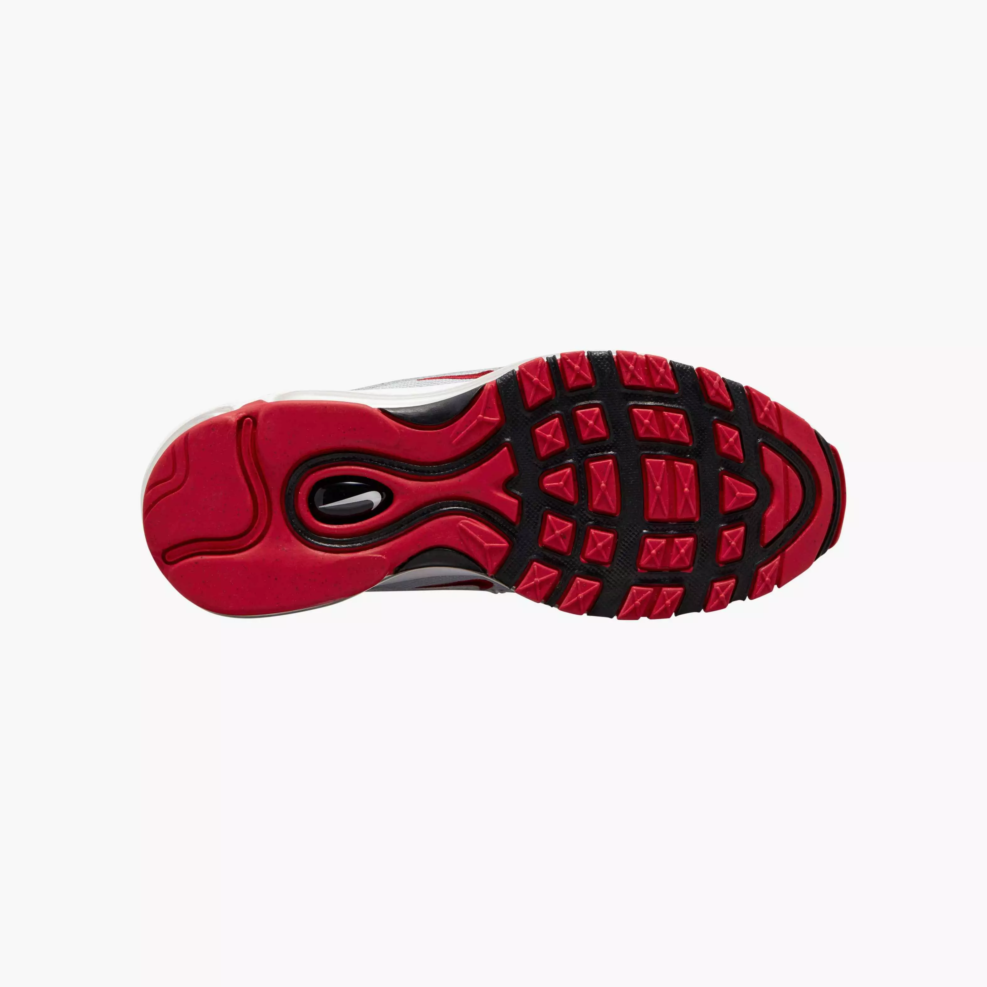 Nike Air Max 97 Proto "White/Varsity Red/Particle Grey" Grade School Boys' Shoe - WHITE/BLACK/RED