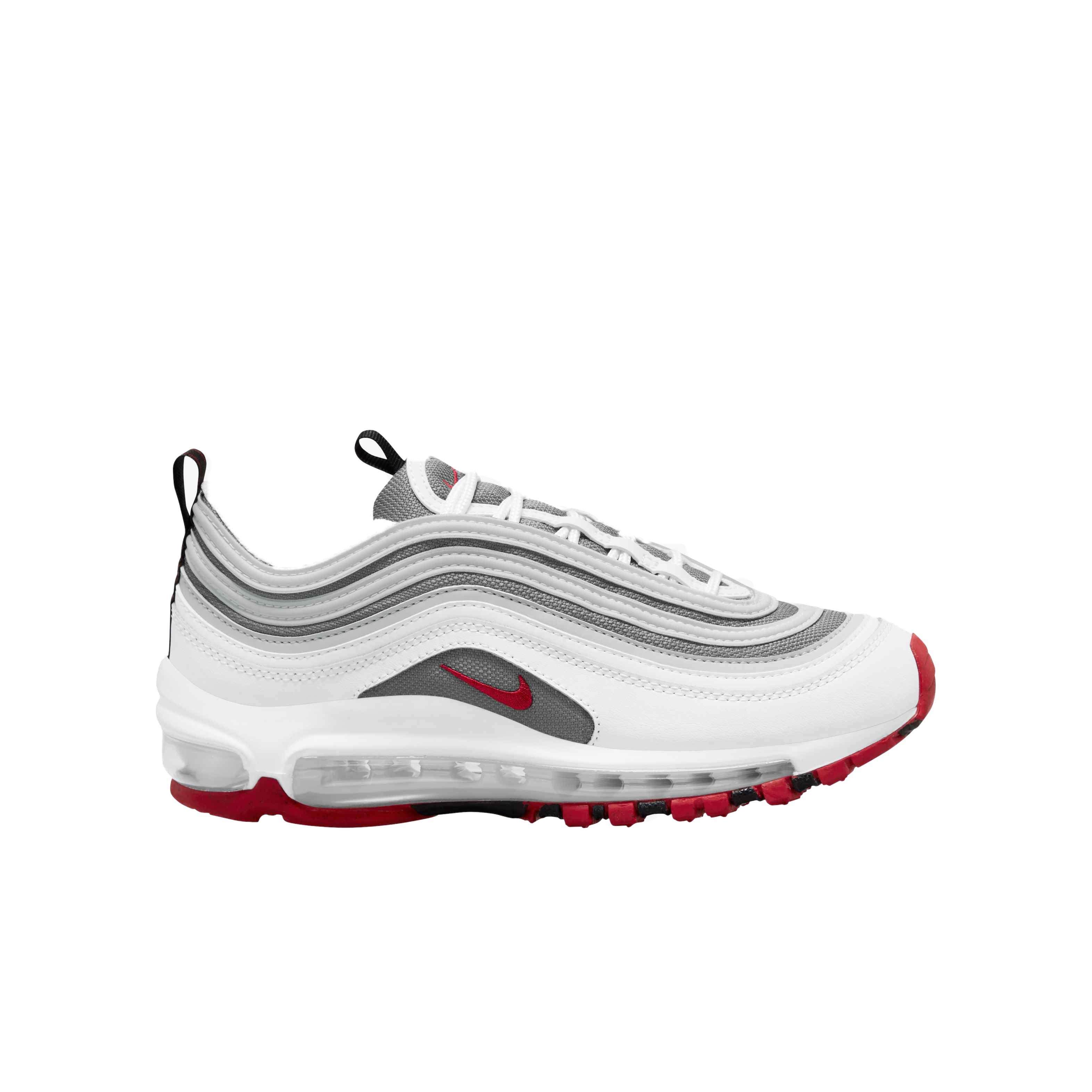 Nike Air Max 97 Proto "White/Varsity Red/Particle Grey" Grade School Boys' Shoe - WHITE/BLACK/RED Thumbnail View 1