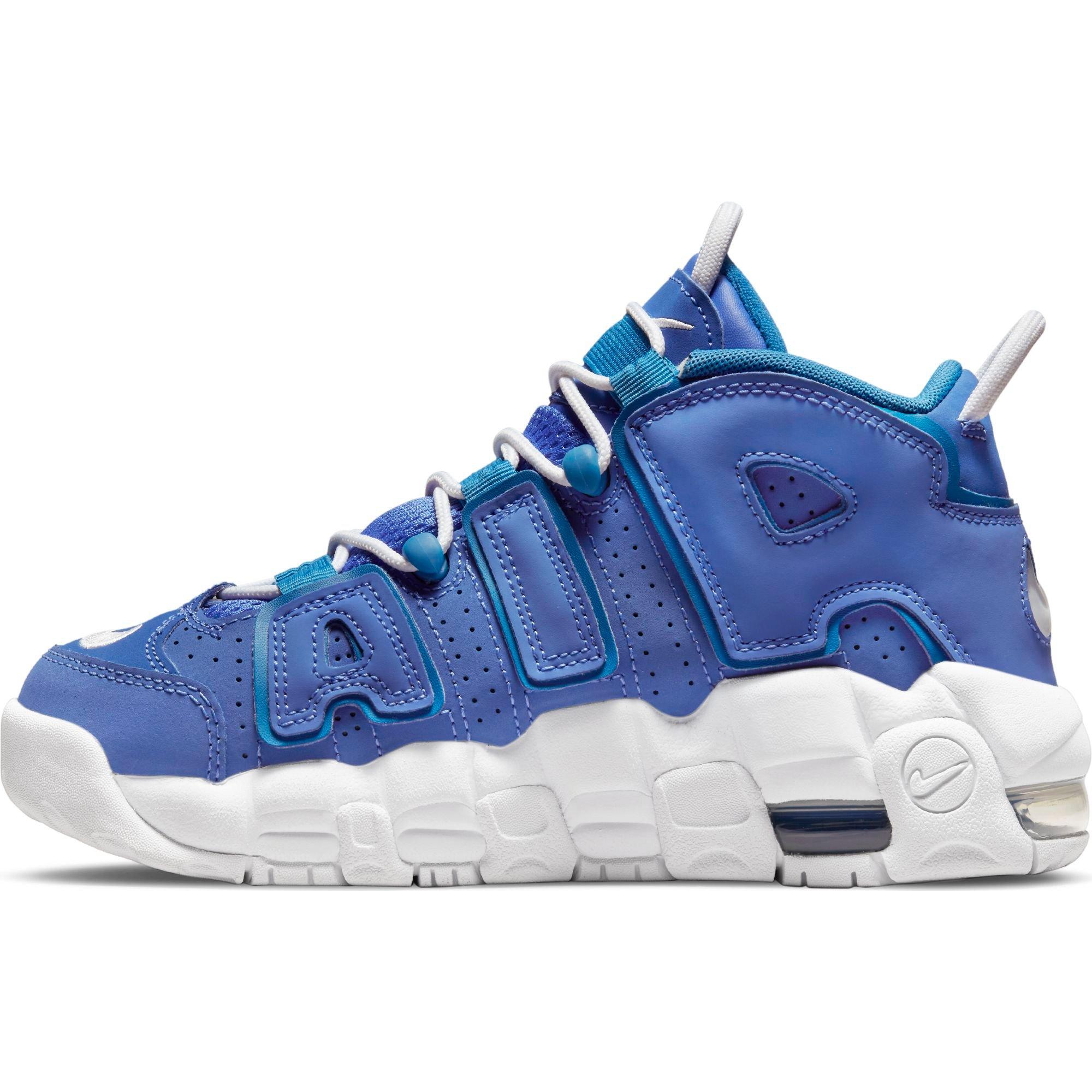 Nike Air More Uptempo White/Midnight Navy Grade School Boys' Shoe -  Hibbett