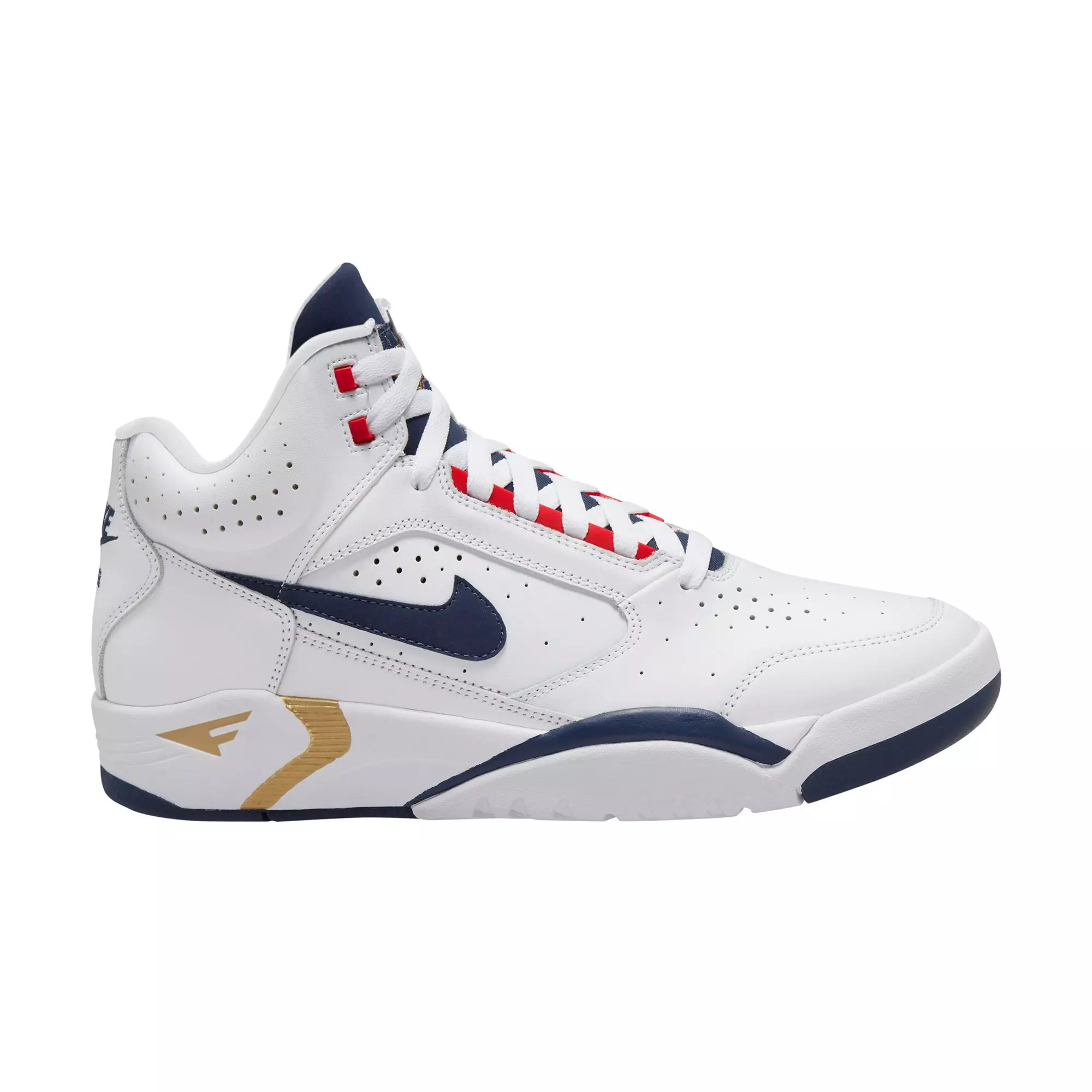 Nike Air Flight Lite Mid "Pippen" Men's Shoe - WHITE/NAVY/RED