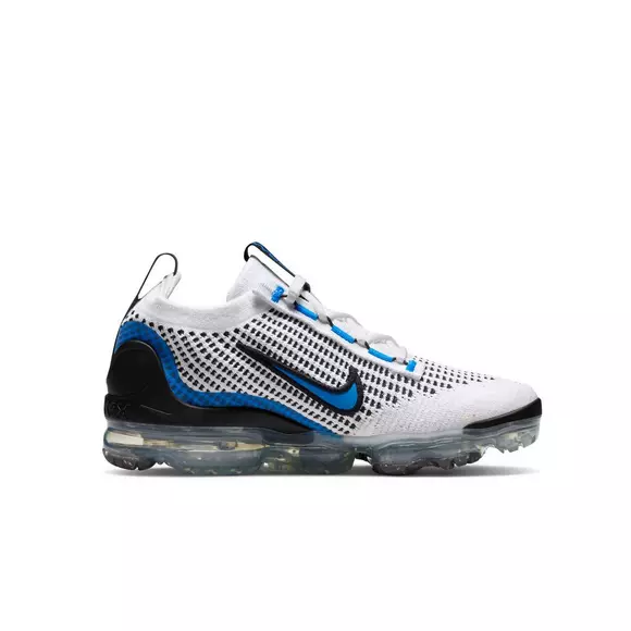 Lily lineup Counting insects Nike Air VaporMax 2021 FK "White/Photo Blue/Black/Metallic Silver" Grade  School Boys' Shoe