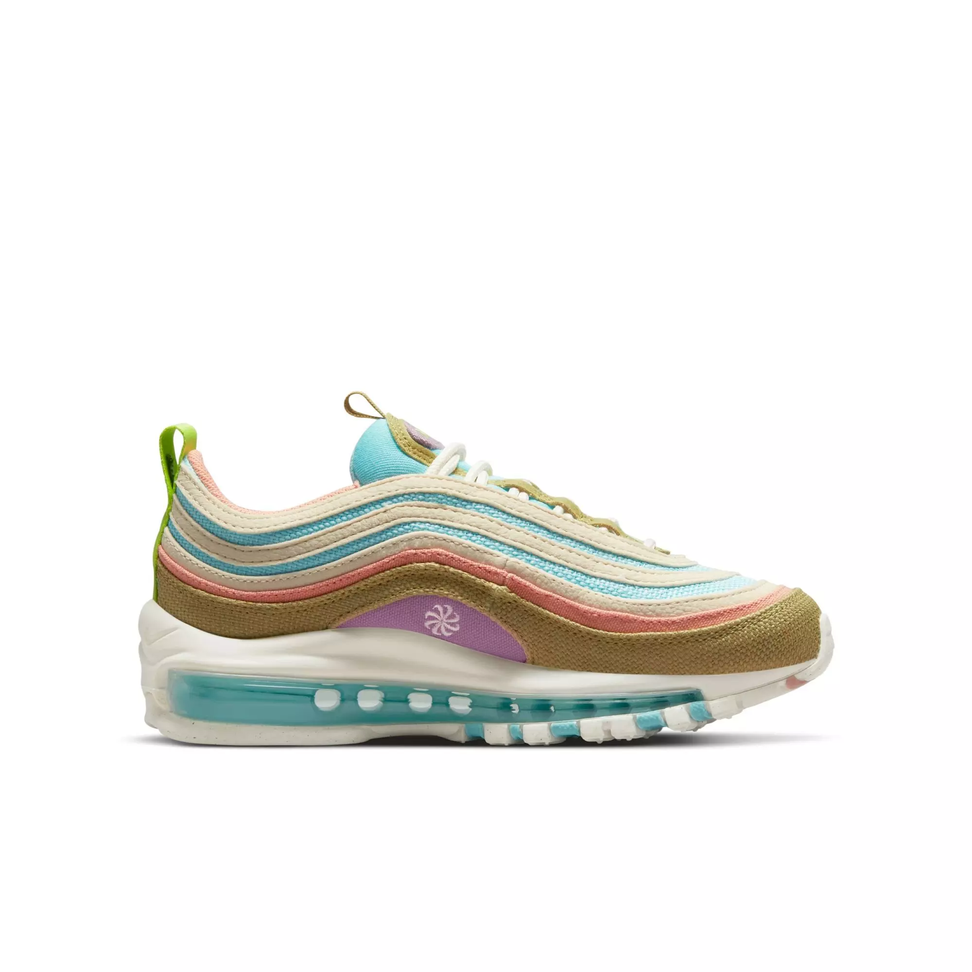 Nike Air Max 97 SE "Copa/Sail/Wheat Grass/Madder Root" Grade School Girls' Shoe - MULTI-COLOR