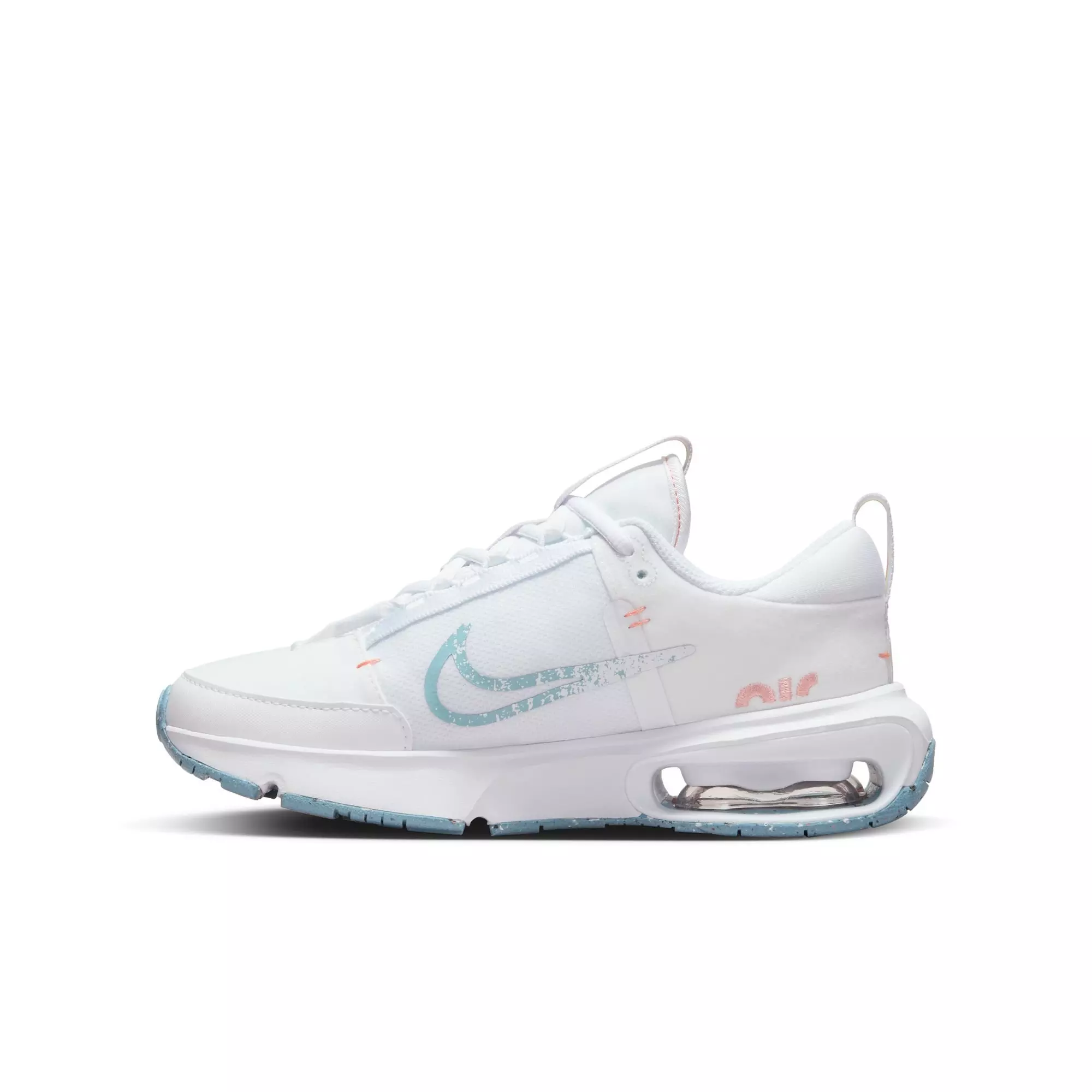 Nike Air Max INTRLK SE "Rainbow" Grade School Girls' Shoe - WHITE/LT BLUE/ORANGE
