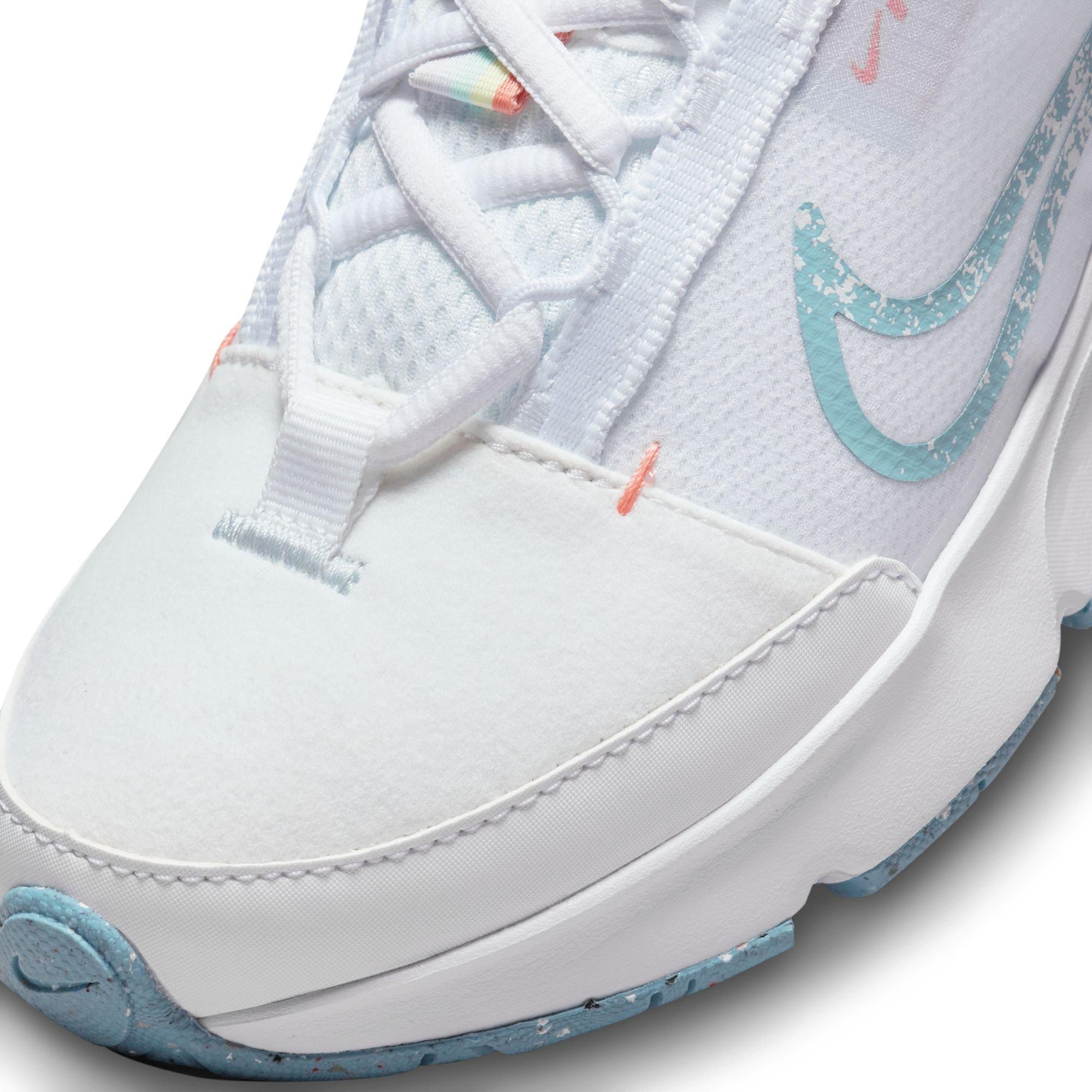 Nike Air Max INTRLK SE "Rainbow" Grade School Girls' Shoe - WHITE/LT BLUE/ORANGE Thumbnail View 3