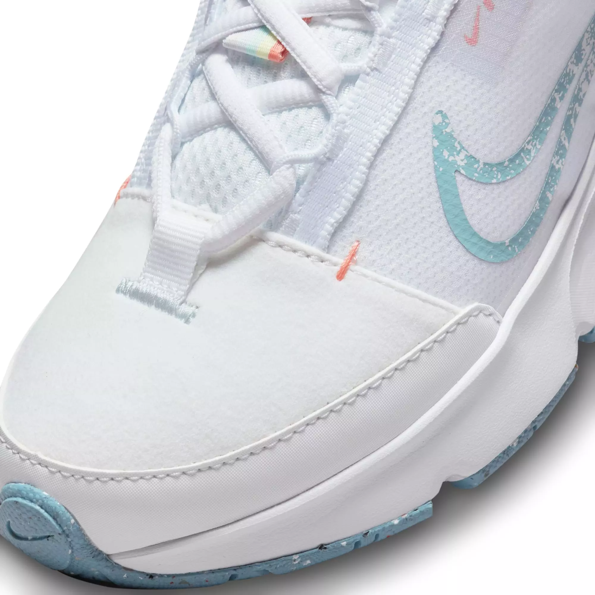 Nike Air Max INTRLK SE "Rainbow" Grade School Girls' Shoe - WHITE/LT BLUE/ORANGE