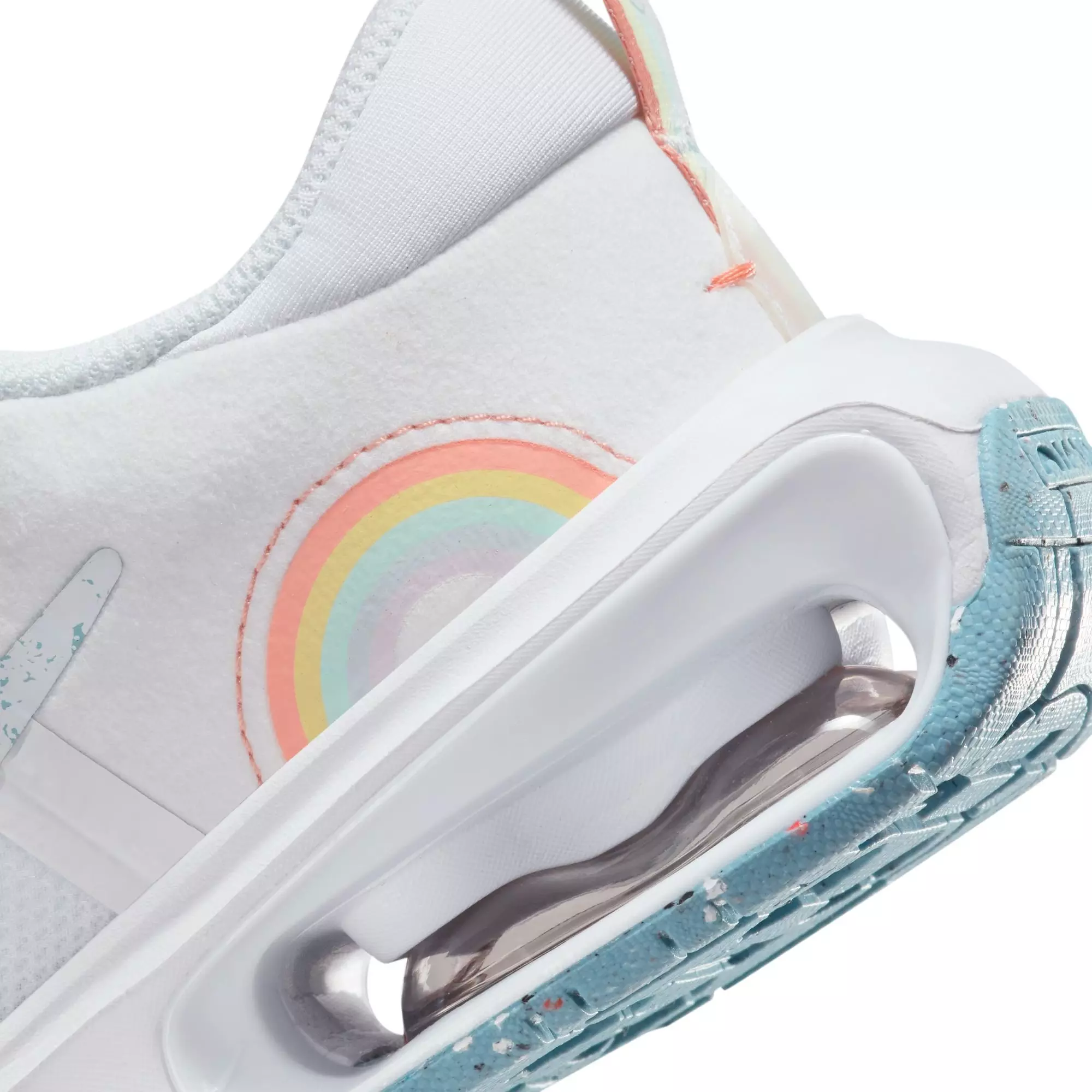 Nike Air Max INTRLK SE "Rainbow" Grade School Girls' Shoe - WHITE/LT BLUE/ORANGE