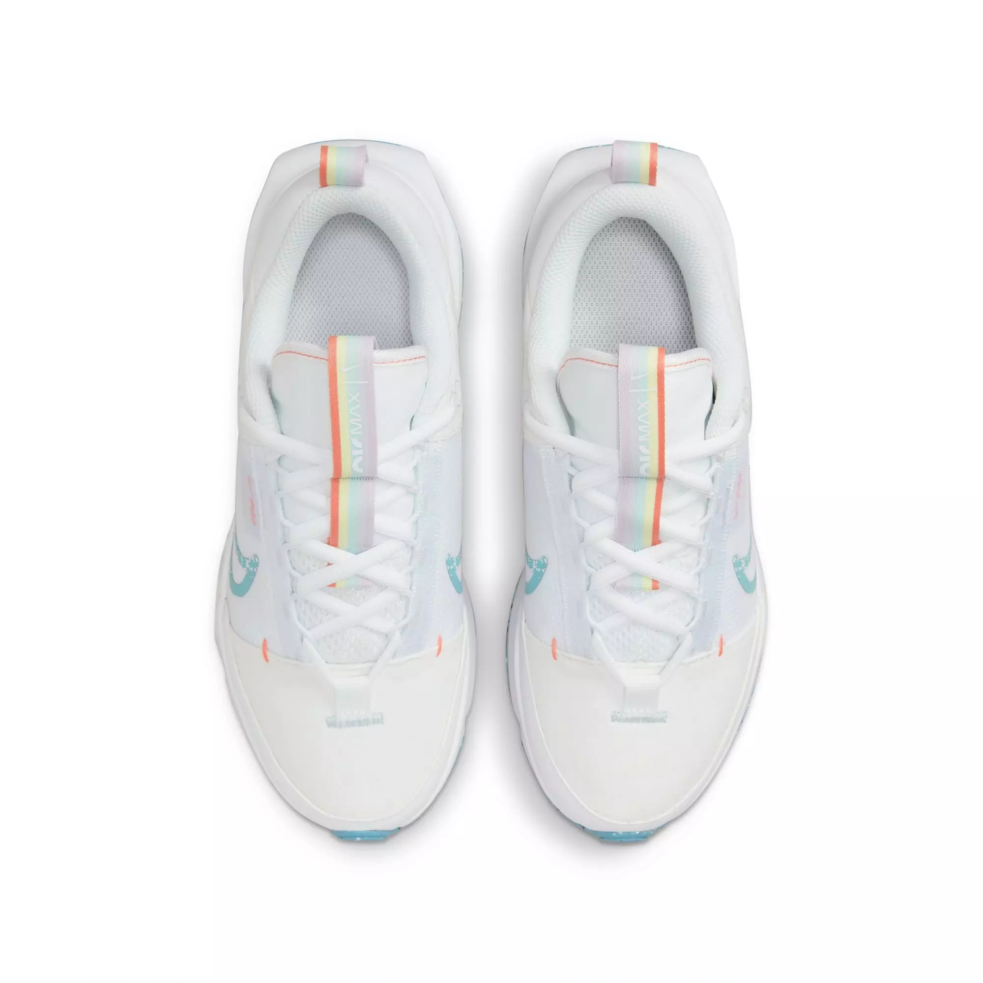 Nike Air Max INTRLK SE "Rainbow" Grade School Girls' Shoe - WHITE/LT BLUE/ORANGE
