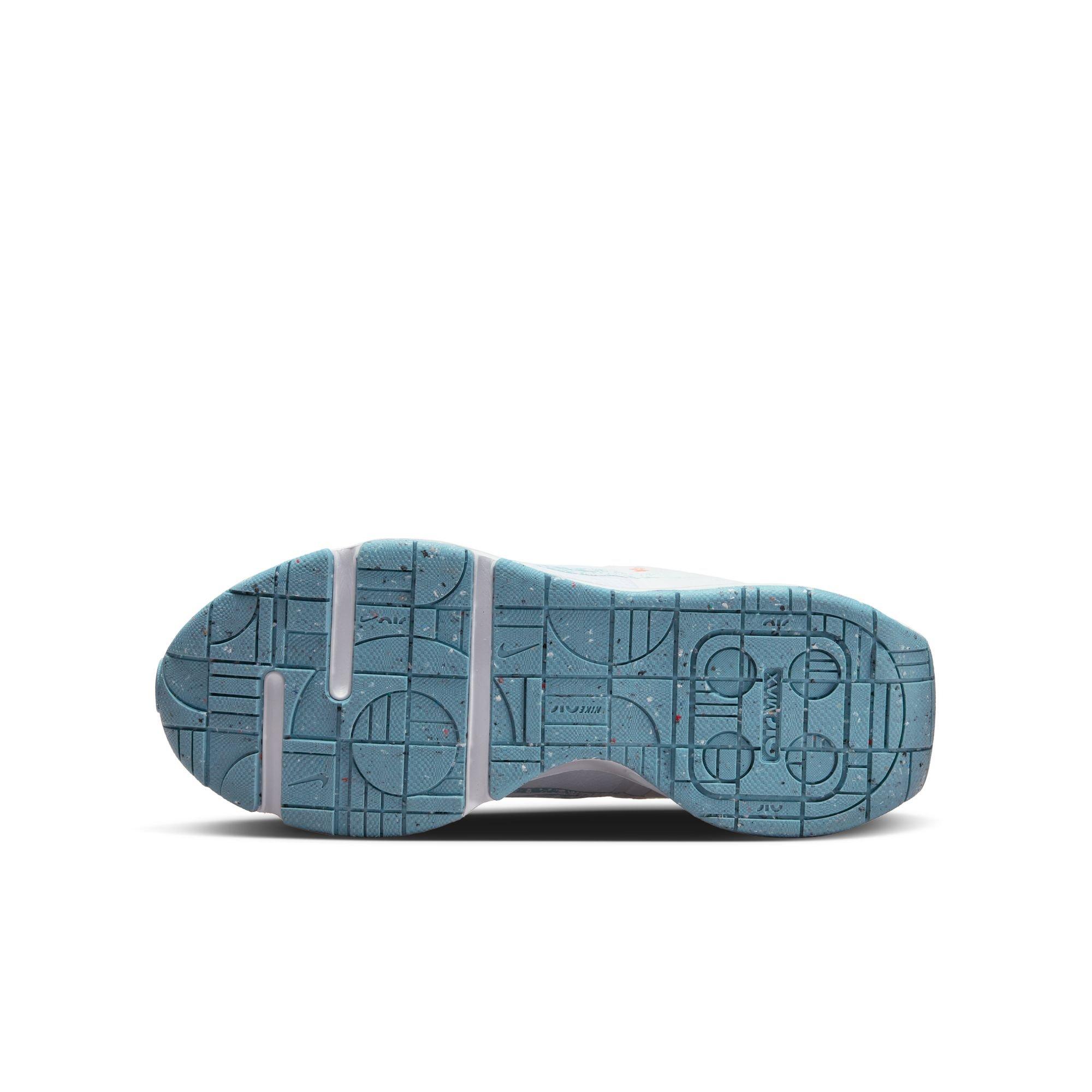 Nike Air Max INTRLK SE "Rainbow" Grade School Girls' Shoe - WHITE/LT BLUE/ORANGE Thumbnail View 10