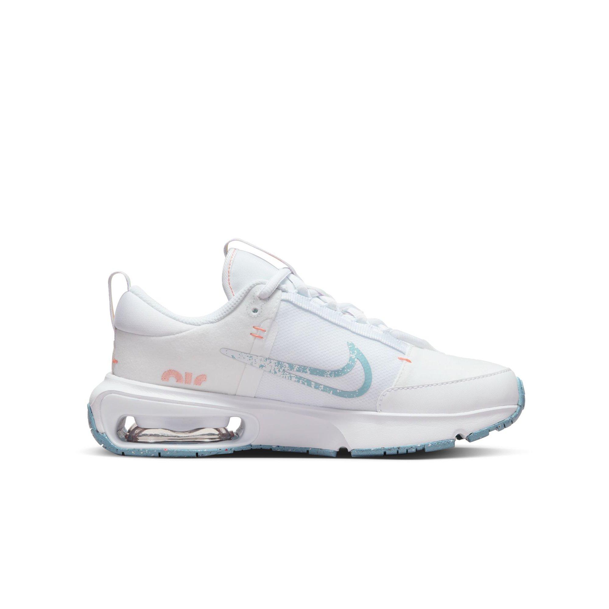 Nike Air Max INTRLK SE "Rainbow" Grade School Girls' Shoe - WHITE/LT BLUE/ORANGE Thumbnail View 2