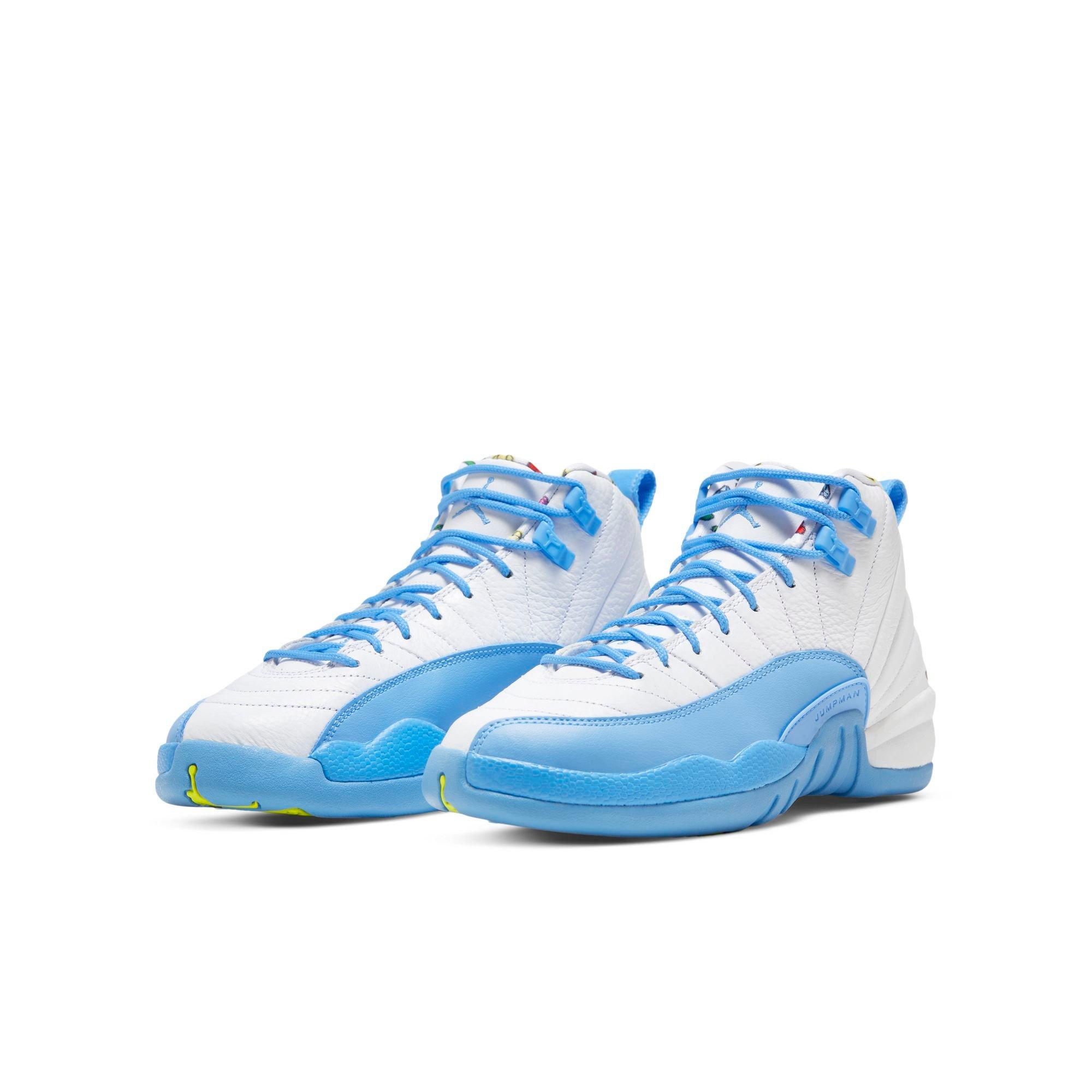 Jordan 12 light blue and white hotsell