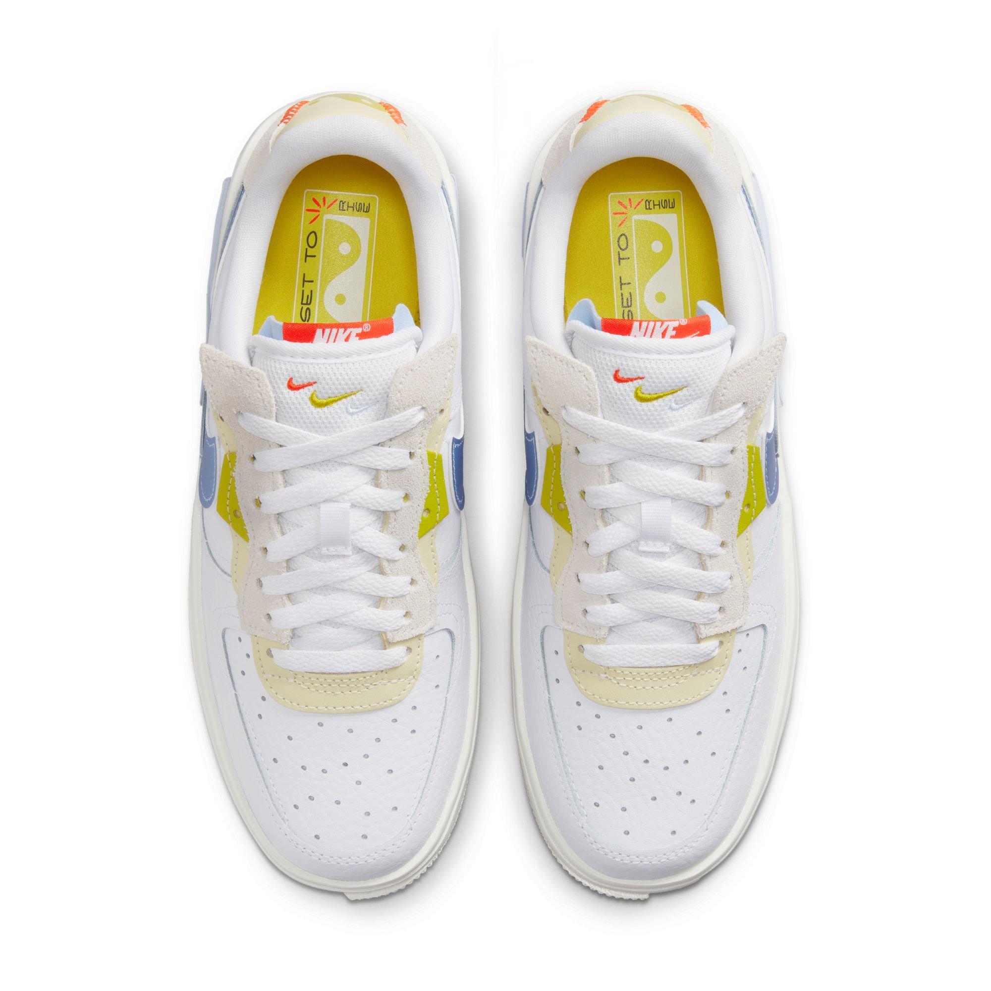 Nike Air Force 1 Fontanka trainers in phantom white and red