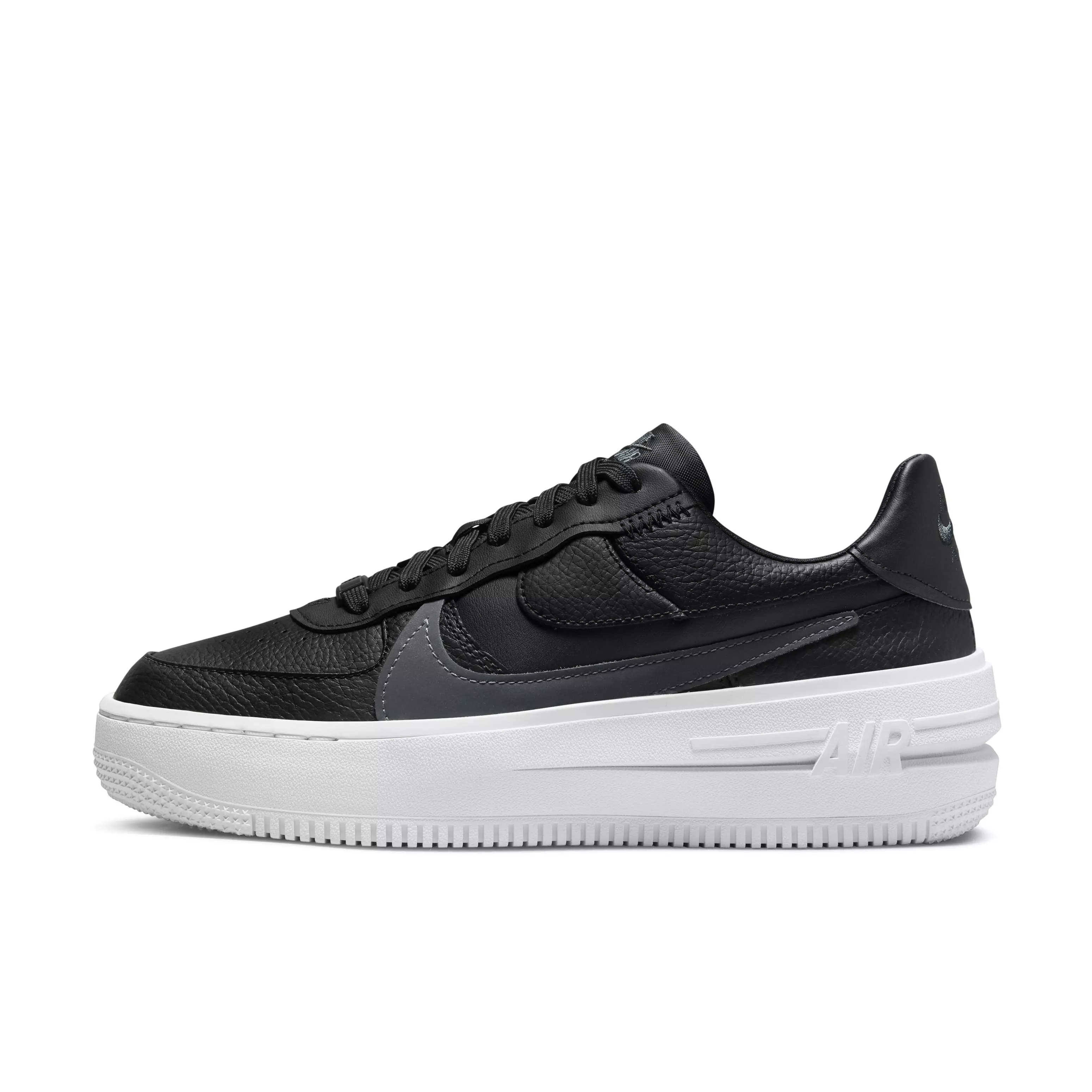 Nike Air Force 1 PLT.AF.ORM "Black/Anthracite/White/Black" Women's Shoe - BLACK/BLACK/WHITE