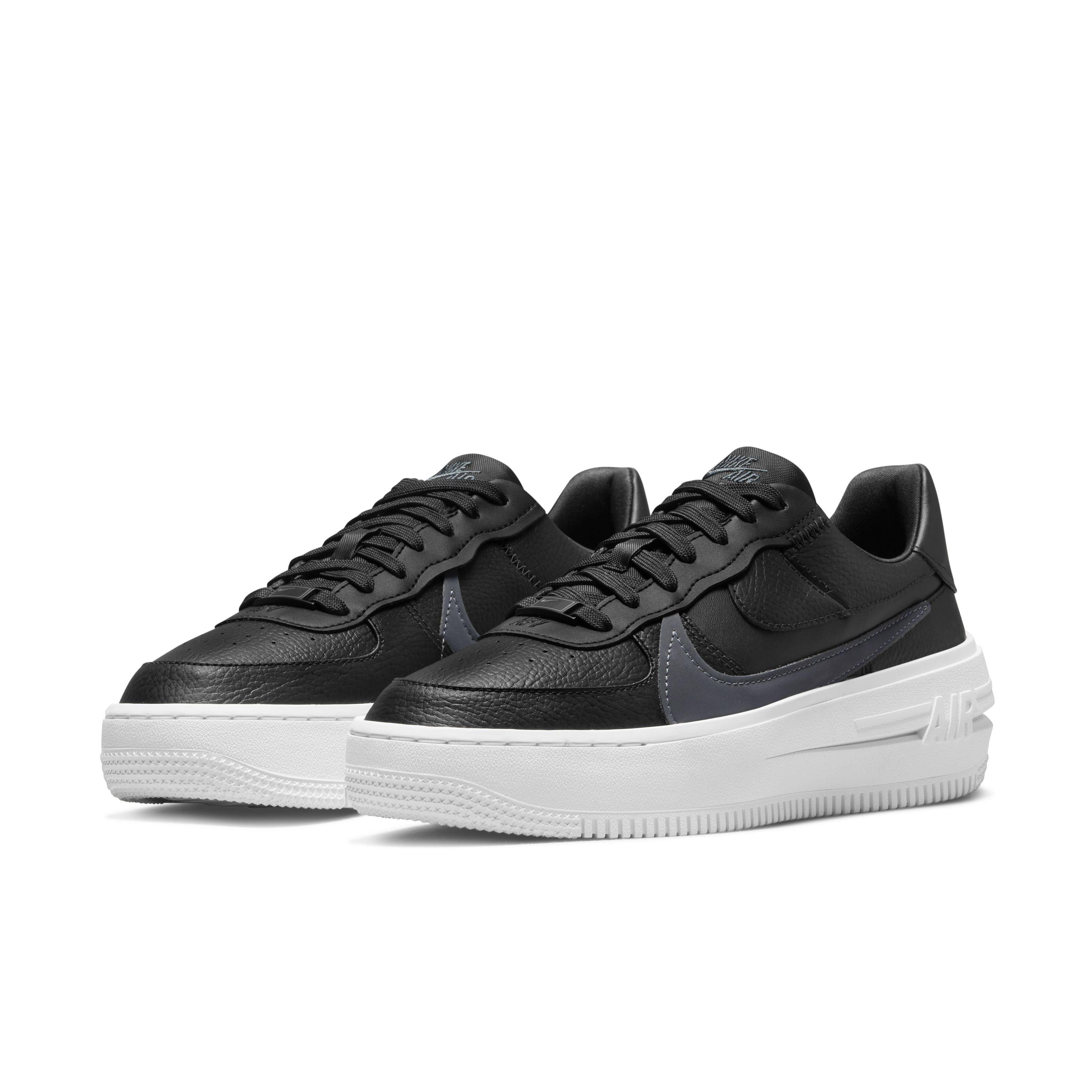 Nike Air Force 1 PLT.AF.ORM "Black/Anthracite/White/Black" Women's Shoe - BLACK/BLACK/WHITE Thumbnail View 3
