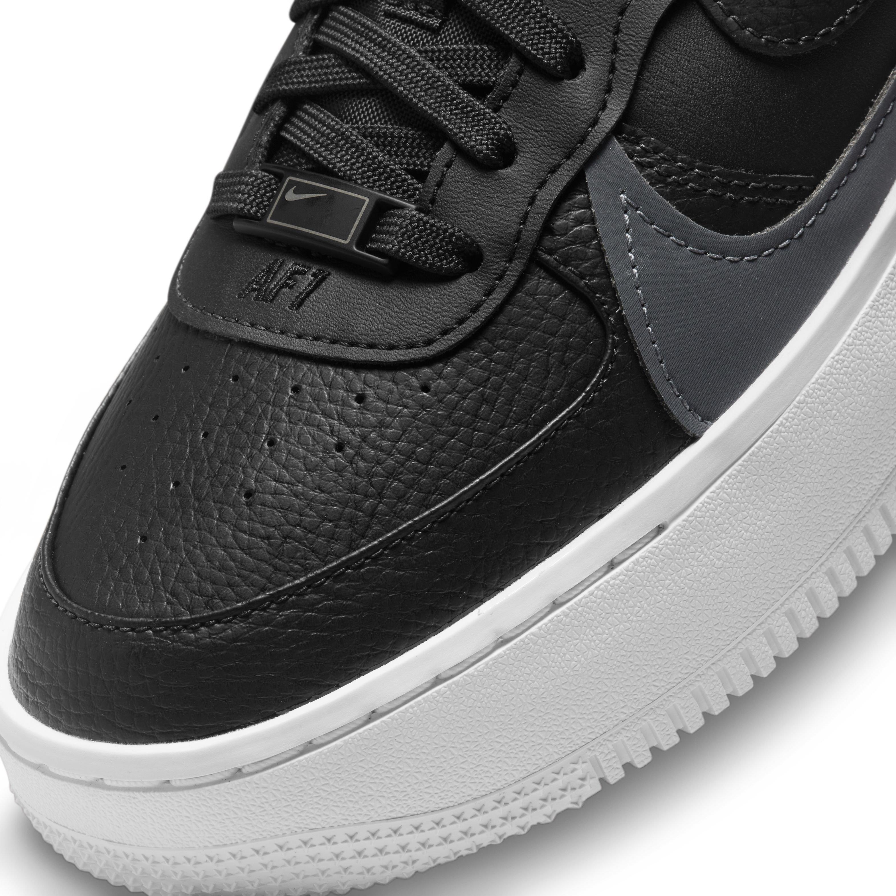 Nike Air Force 1 PLT.AF.ORM "Black/Anthracite/White/Black" Women's Shoe - BLACK/BLACK/WHITE Thumbnail View 7
