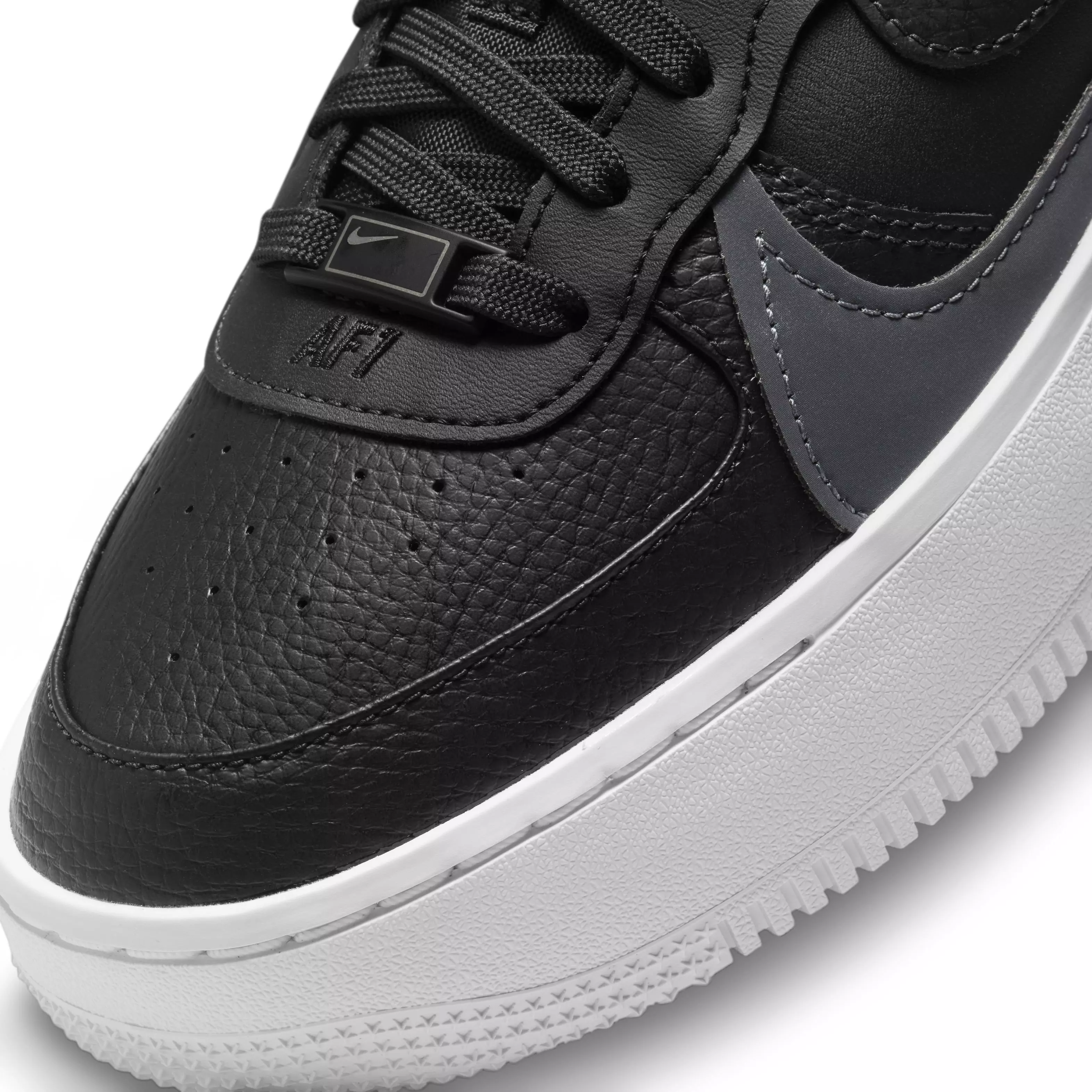 Nike Air Force 1 PLT.AF.ORM "Black/Anthracite/White/Black" Women's Shoe - BLACK/BLACK/WHITE