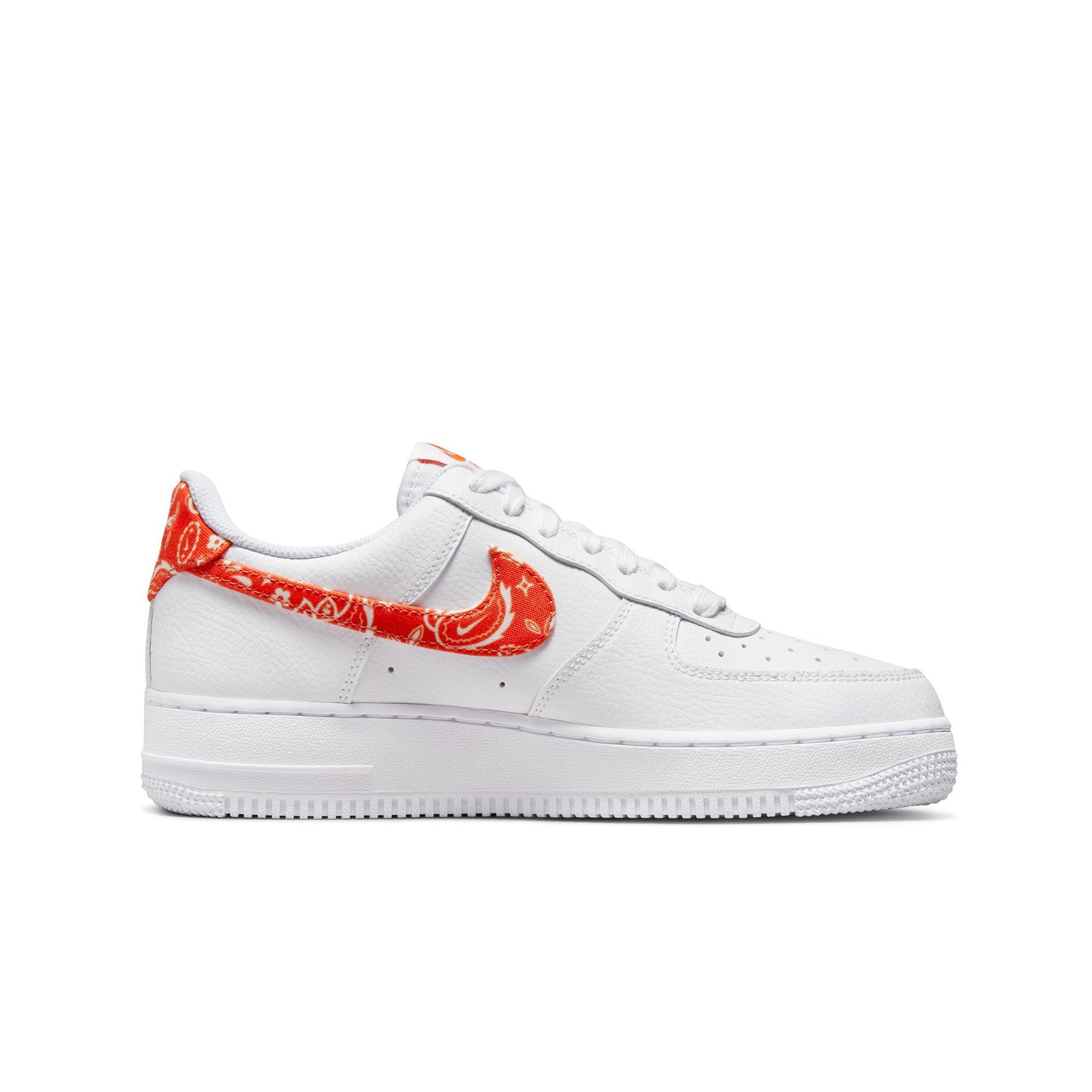 soltar moderadamente Animado Nike Air Force 1 '07 "White/Rush Orange" Women's Shoe
