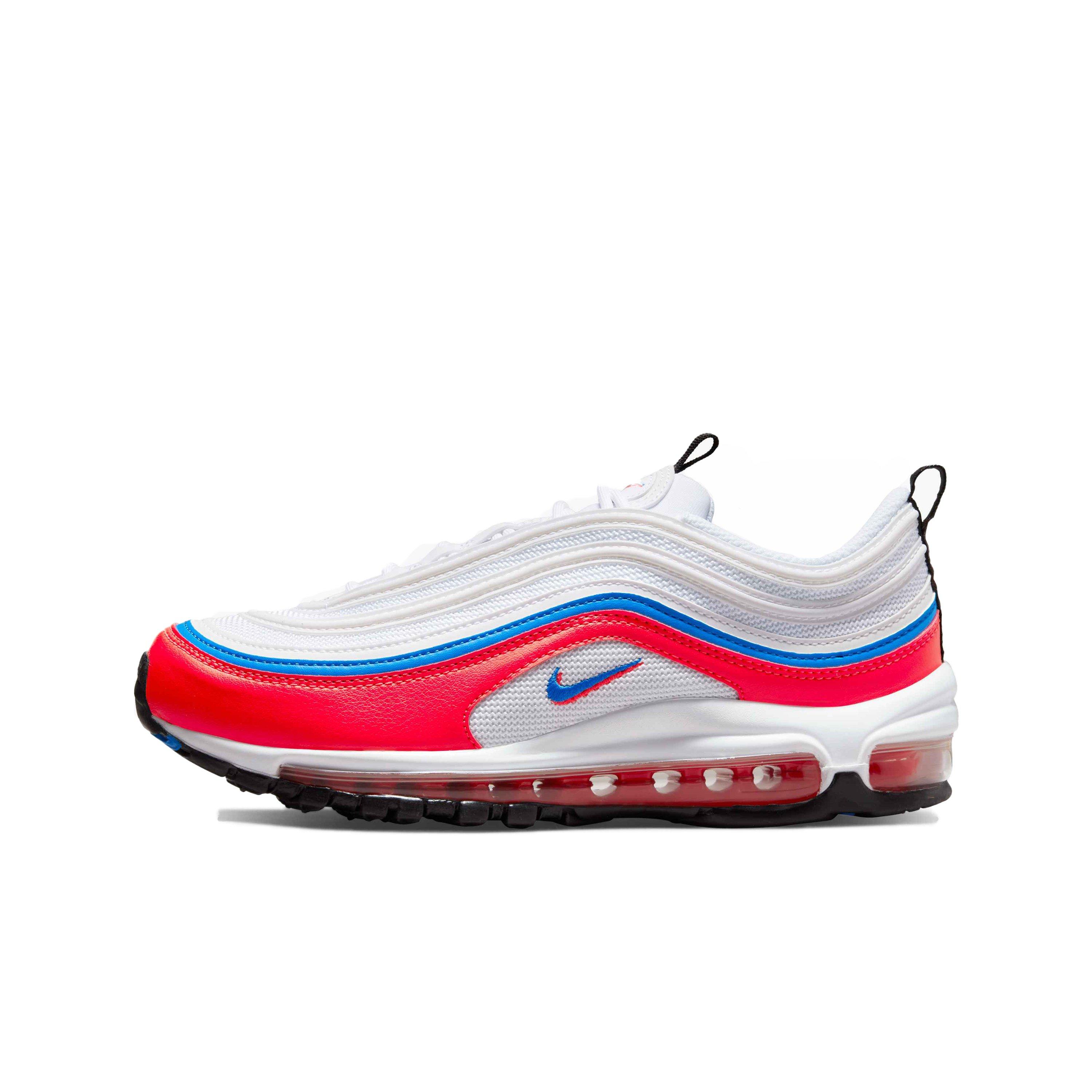 Nike Air Max 97 "White/Photo Blue/Bright Crimson/Black" Women's Shoe - WHITE/CRIMSON/BLUE Thumbnail View 2