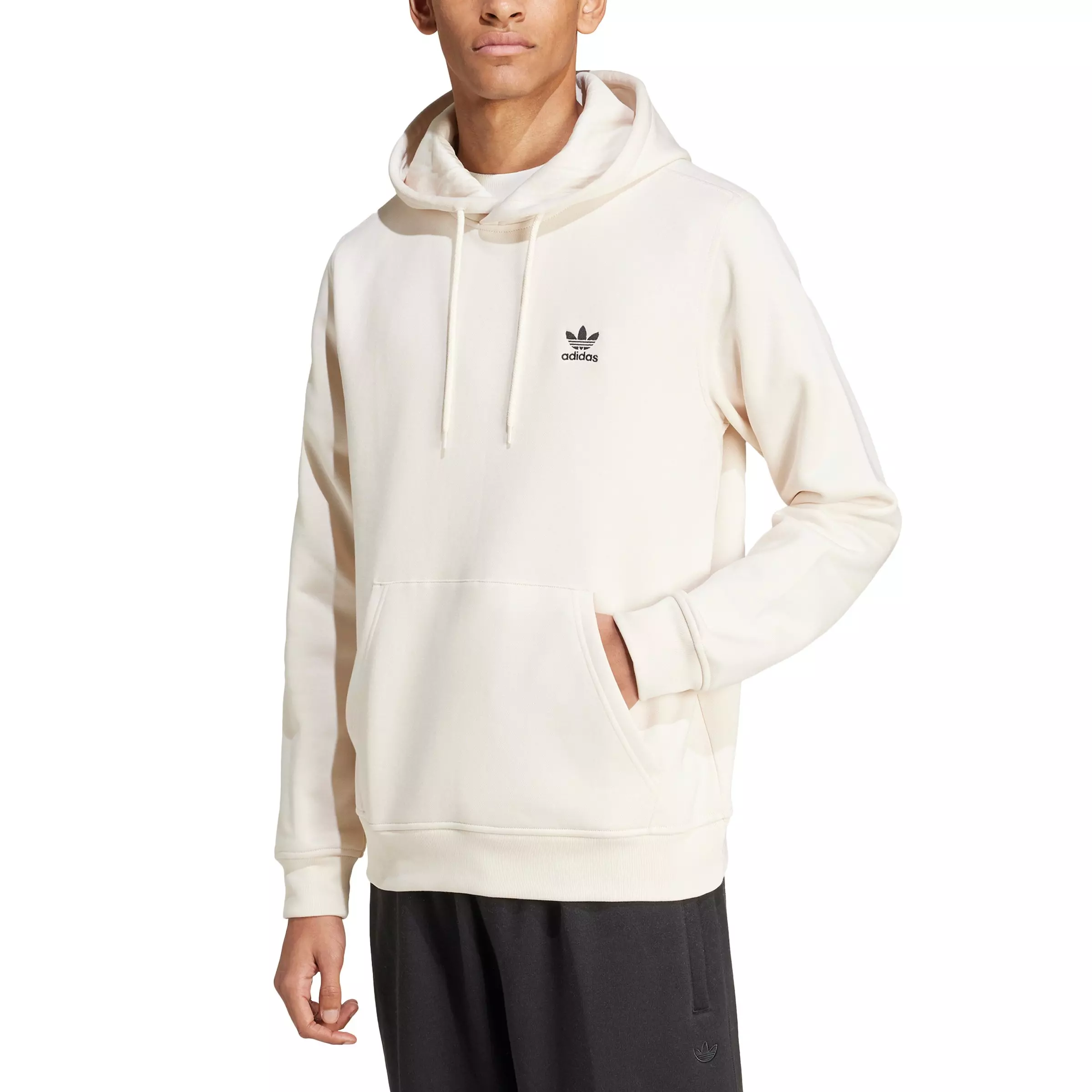 adidas Originals Men's Trefoil Essentials Hoodie - Cream - CREAM