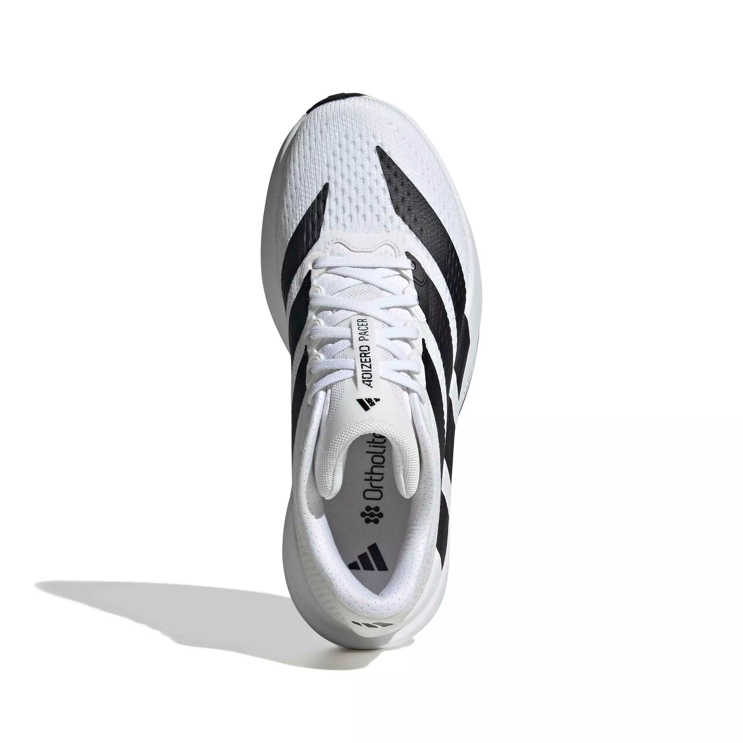 adidas Adizero Pacer "Ftwr White/Core Black/Crystal White" Women's Running Shoe - WHITE/BLACK/WHITE