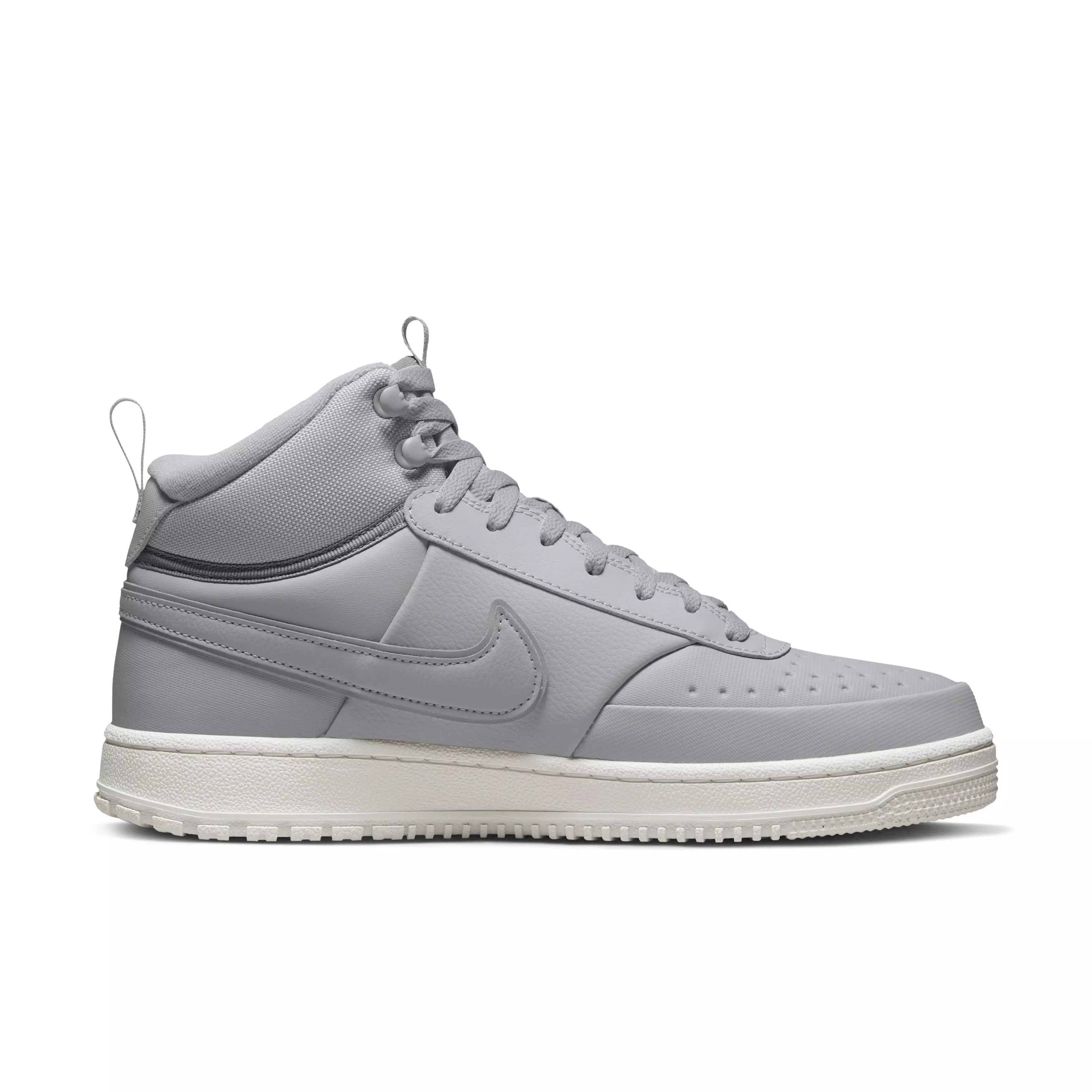 Nike Court Vision Mid Winter "Wolf Grey/Wolf Grey/Summit White" Men's Shoe - GREY/GREY/WHITE