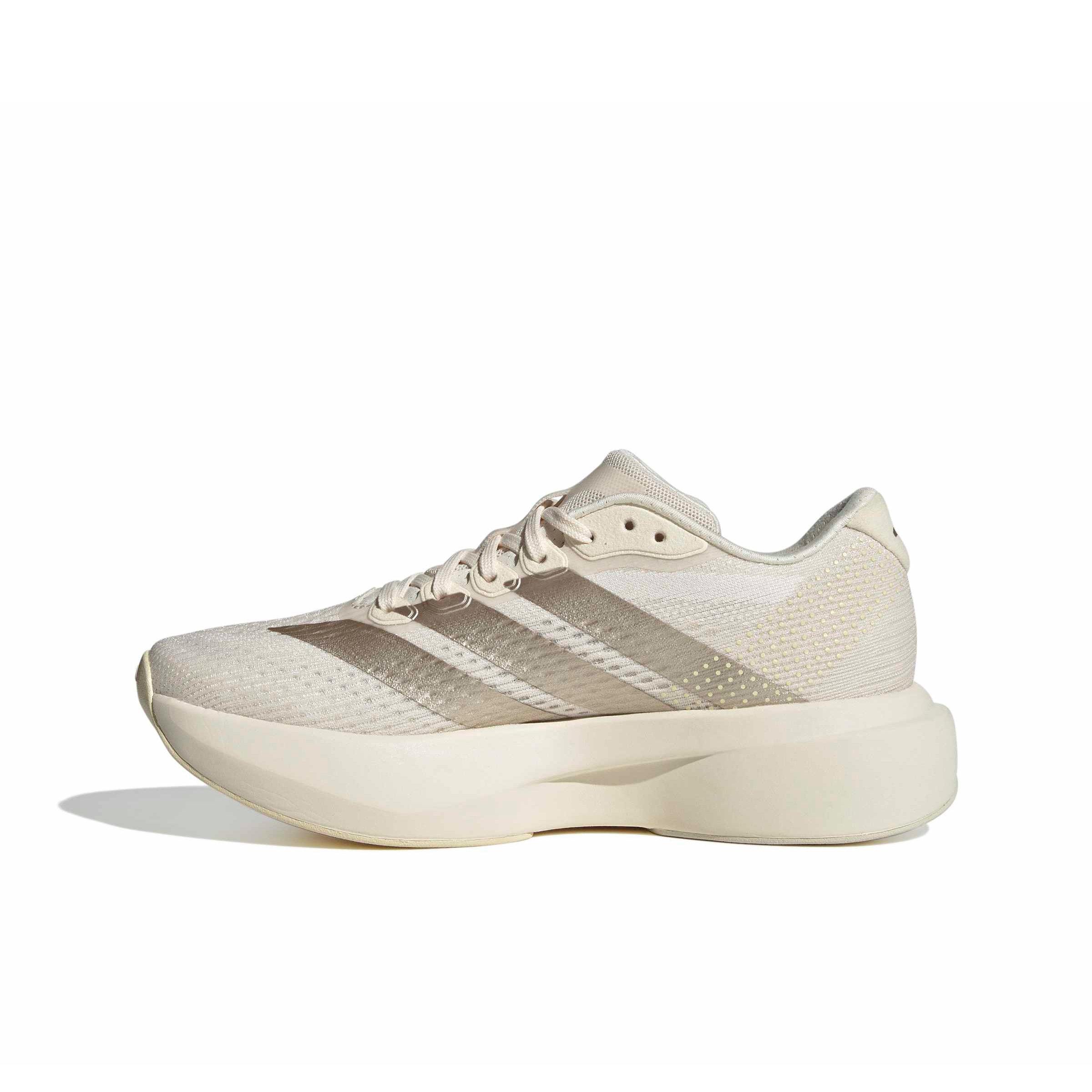 adidas Adizero Pacer "Wonder White/Cyber Metallic/Warm Vanilla" Women's Running Shoe - WHITE/CYBER/VANILLA