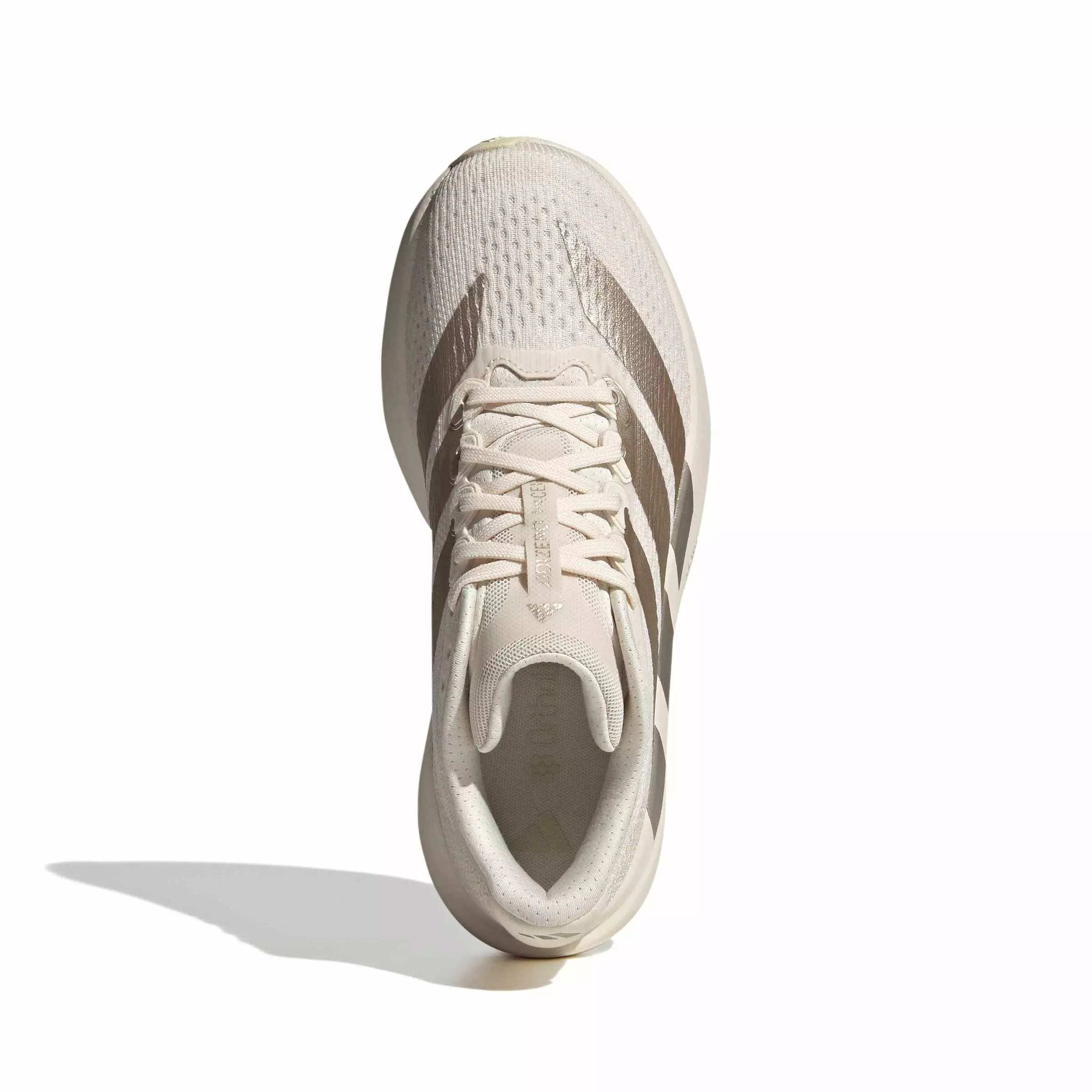 adidas Adizero Pacer "Wonder White/Cyber Metallic/Warm Vanilla" Women's Running Shoe - WHITE/CYBER/VANILLA