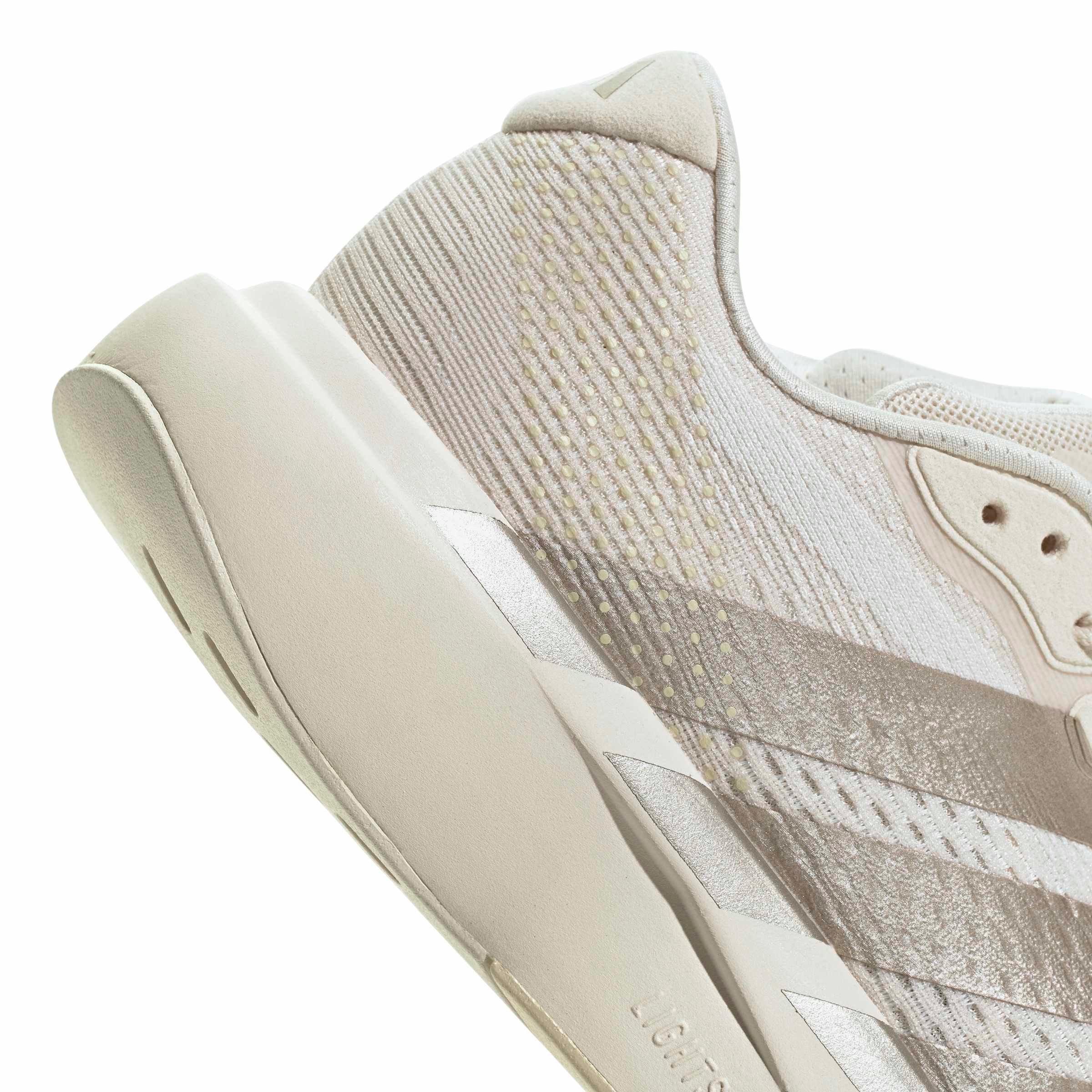 adidas Adizero Pacer "Wonder White/Cyber Metallic/Warm Vanilla" Women's Running Shoe - WHITE/CYBER/VANILLA