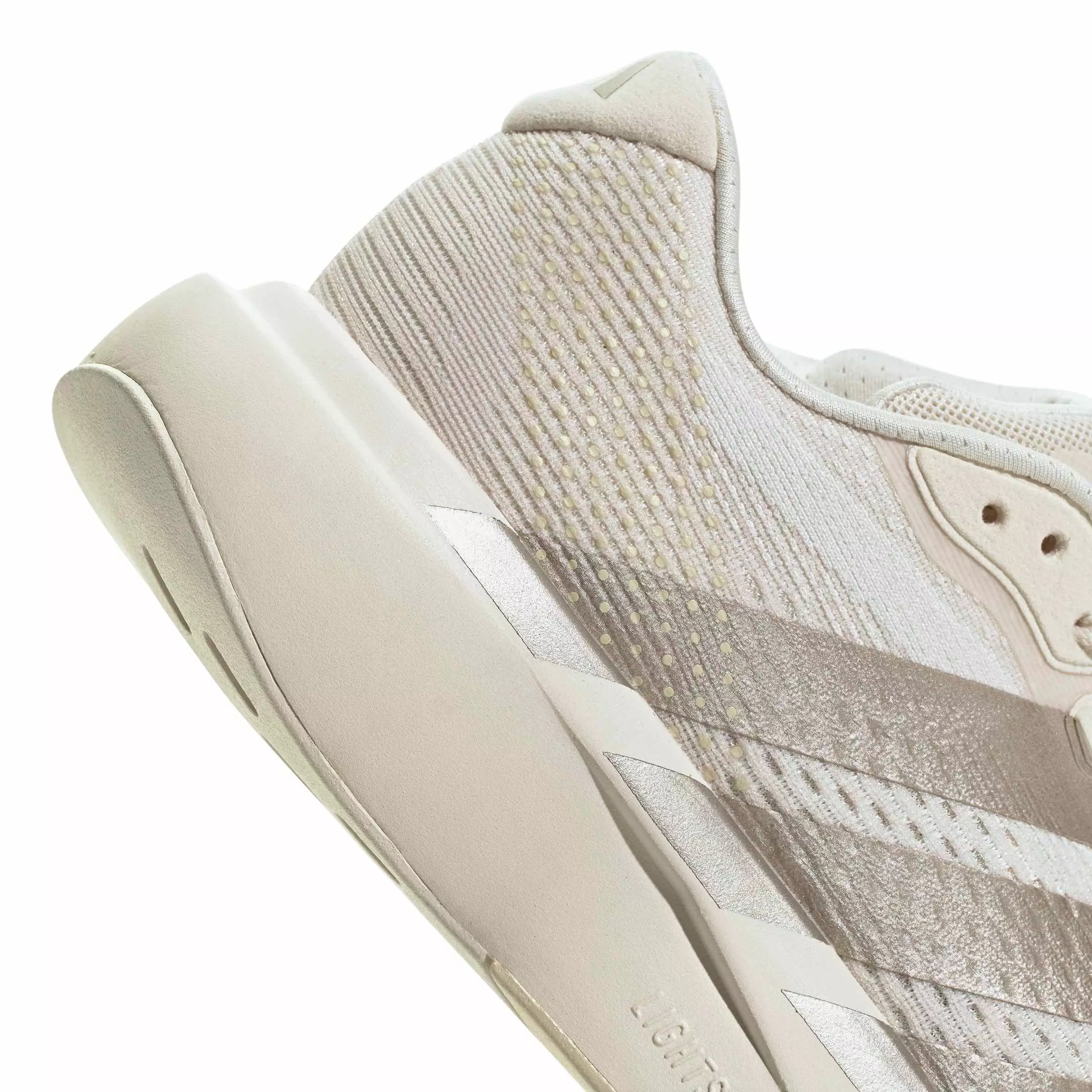 adidas Adizero Pacer "Wonder White/Cyber Metallic/Warm Vanilla" Women's Running Shoe - WHITE/CYBER/VANILLA