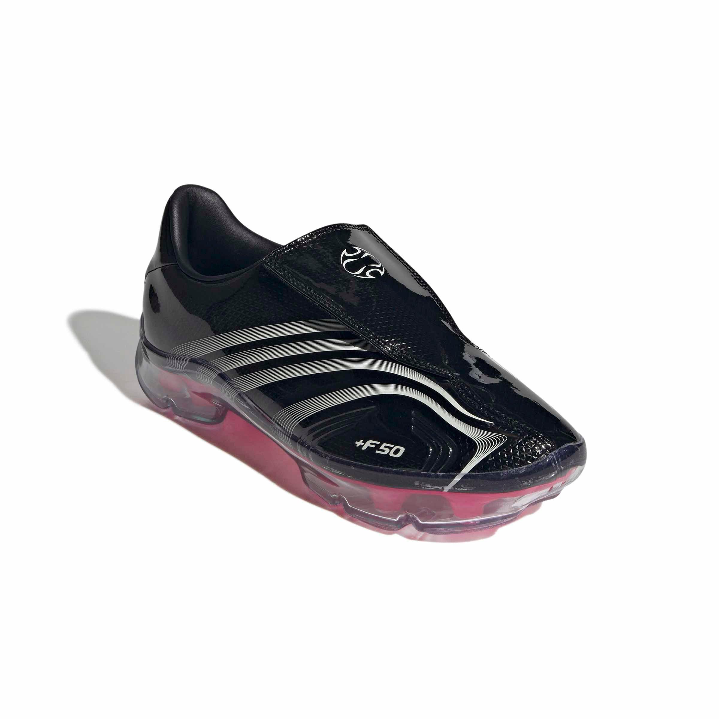 adidas Originals F50 Adiframe "Core Black/Zero Metallic/Lucid Pink" Women's Shoe - BLACK/ZERO/PINK