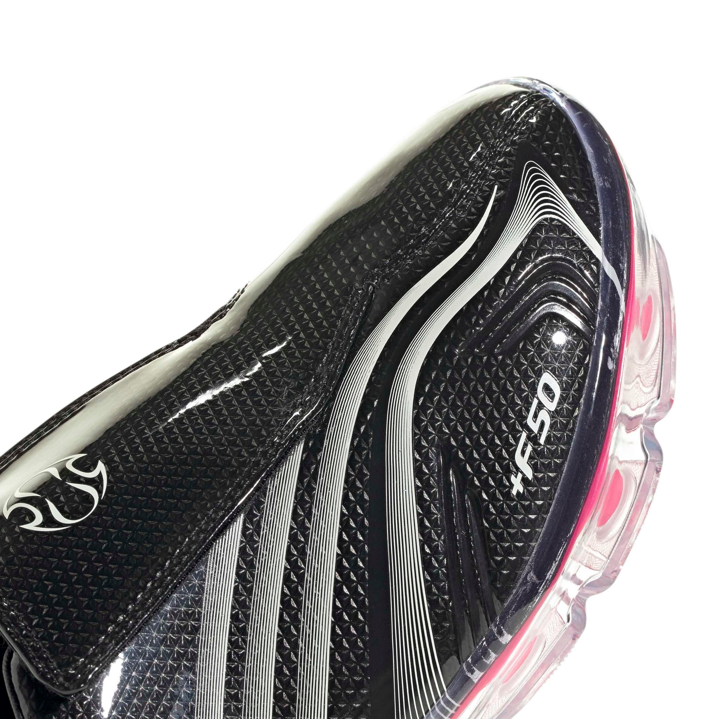 adidas Originals F50 Adiframe "Core Black/Zero Metallic/Lucid Pink" Women's Shoe - BLACK/ZERO/PINK