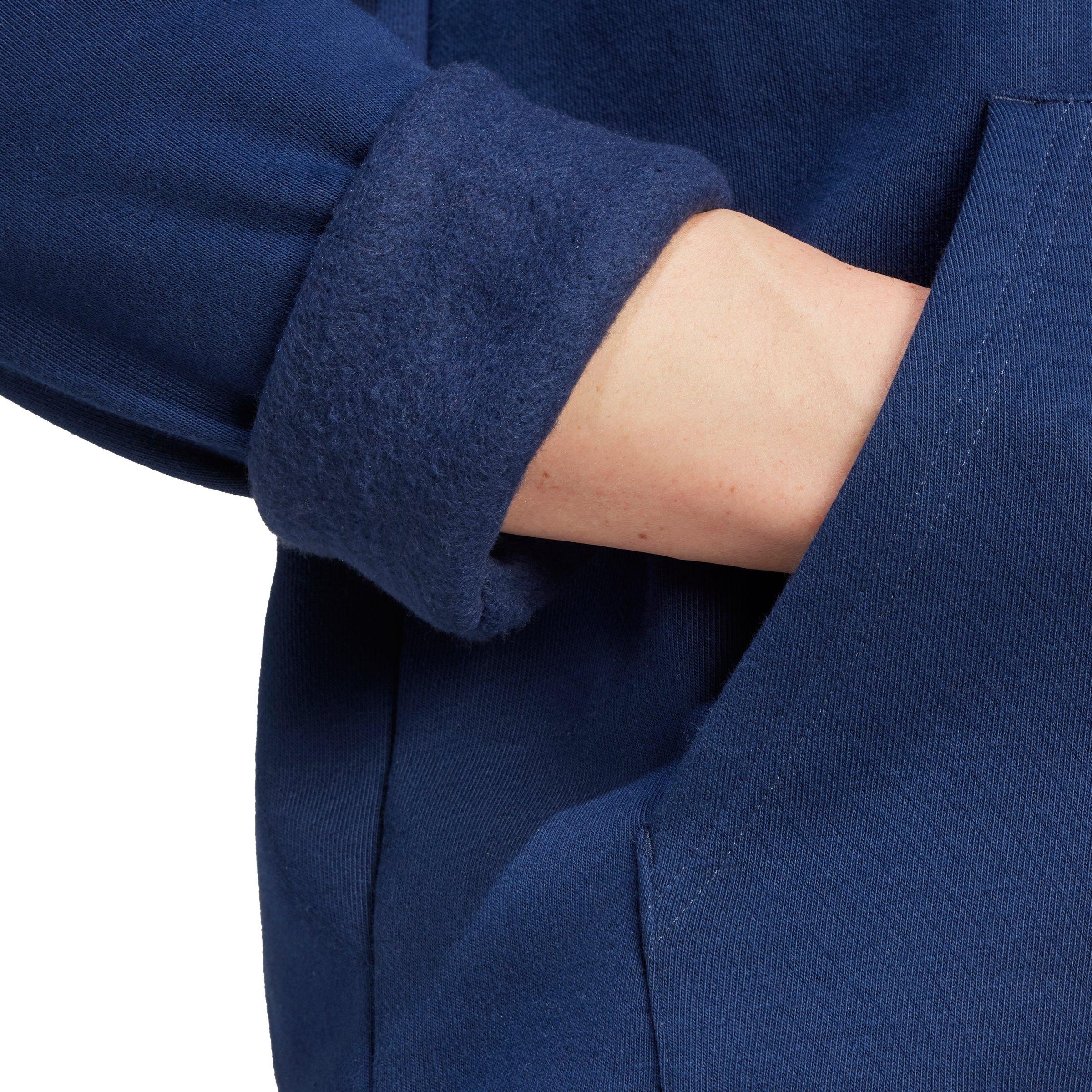 adidas Originals Men's Trefoil Essentials Hoodie - Blue - BLUE Thumbnail View 4