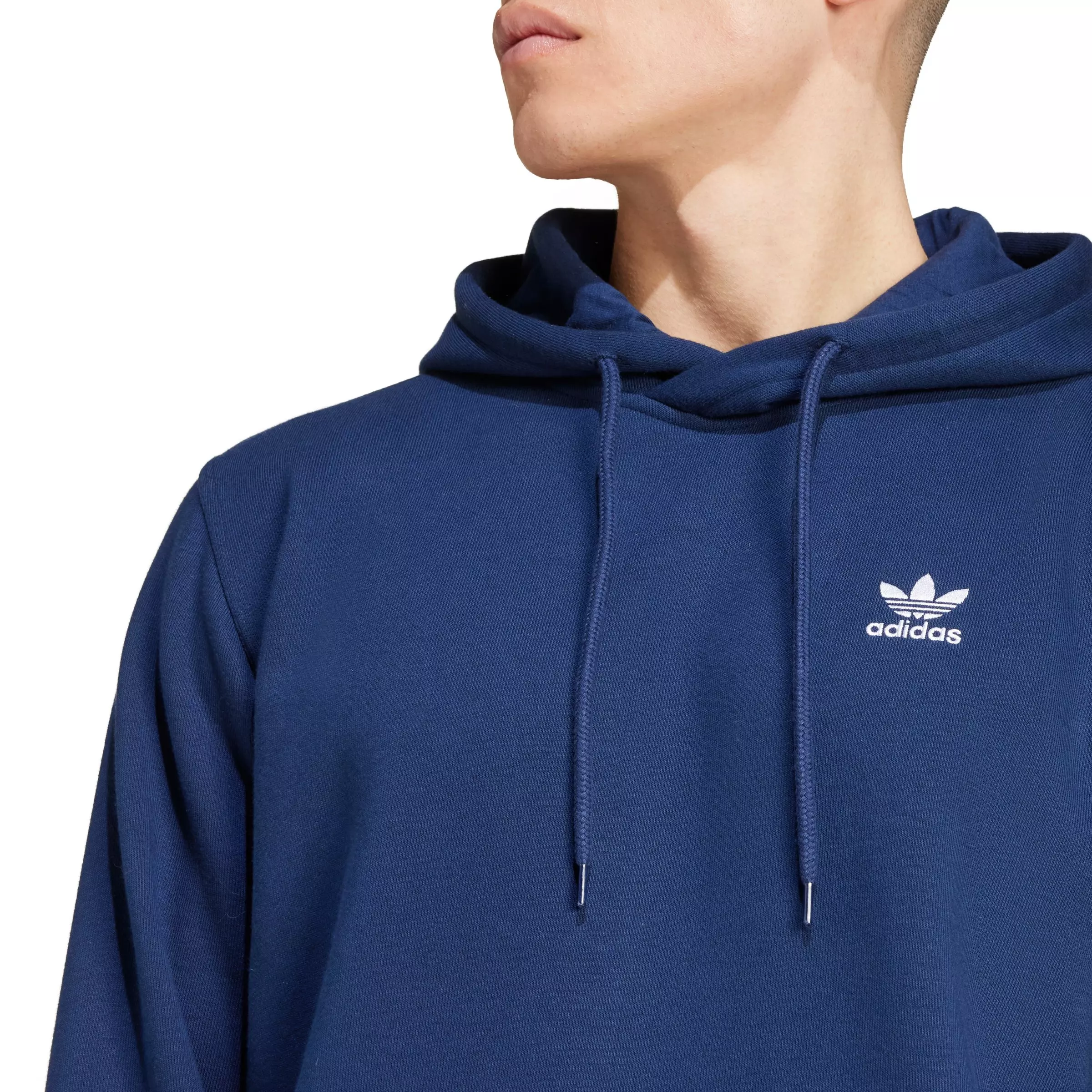adidas Originals Men's Trefoil Essentials Hoodie - Blue - BLUE