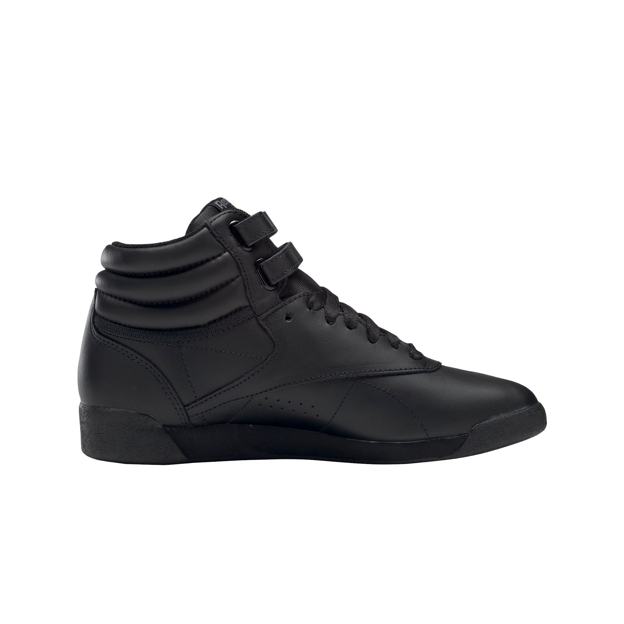 Reebok Freestyle Hi Black Women's Shoe - Hibbett | City Gear