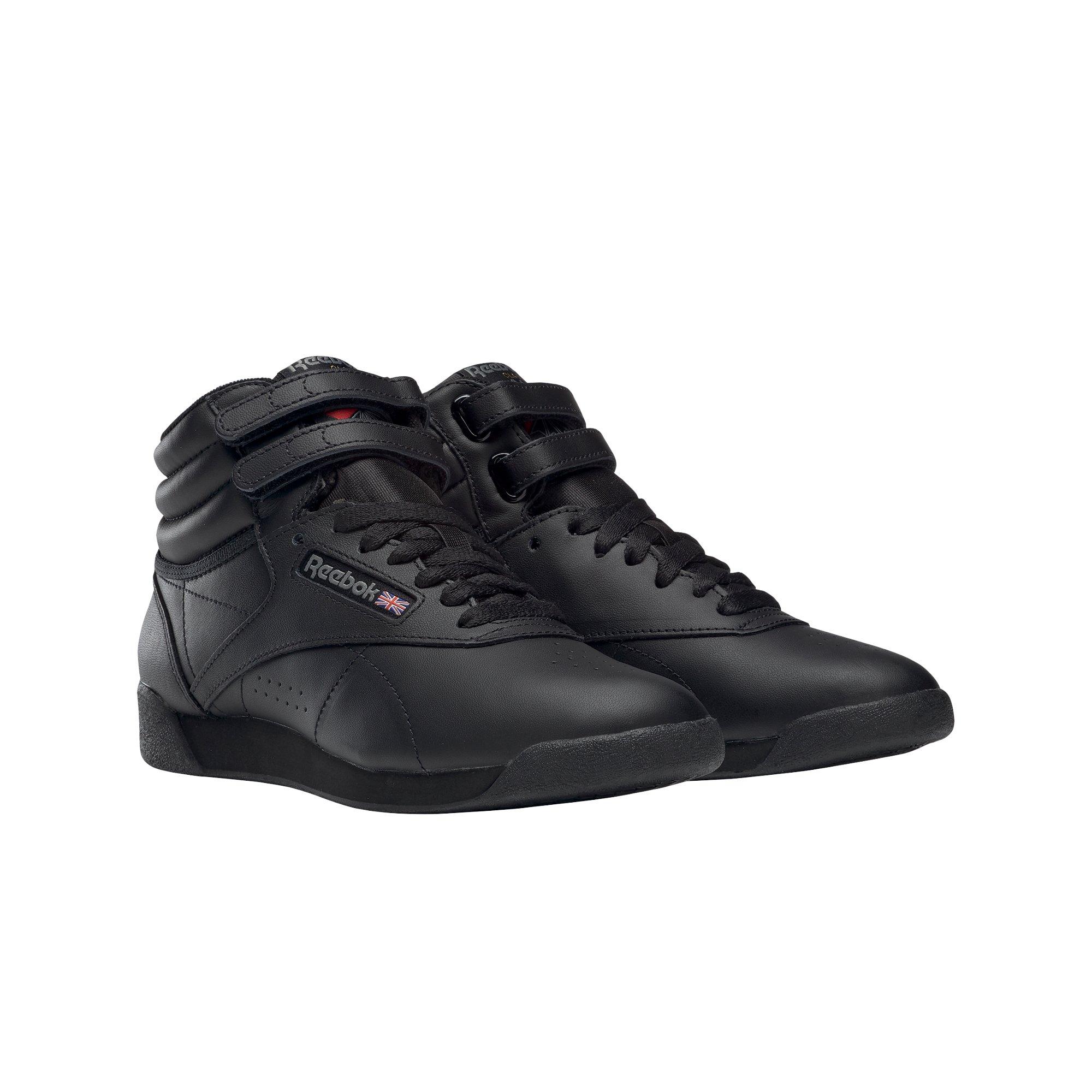 Reebok Freestyle Hi "Black" Women's Shoe - BLACK Thumbnail View 6