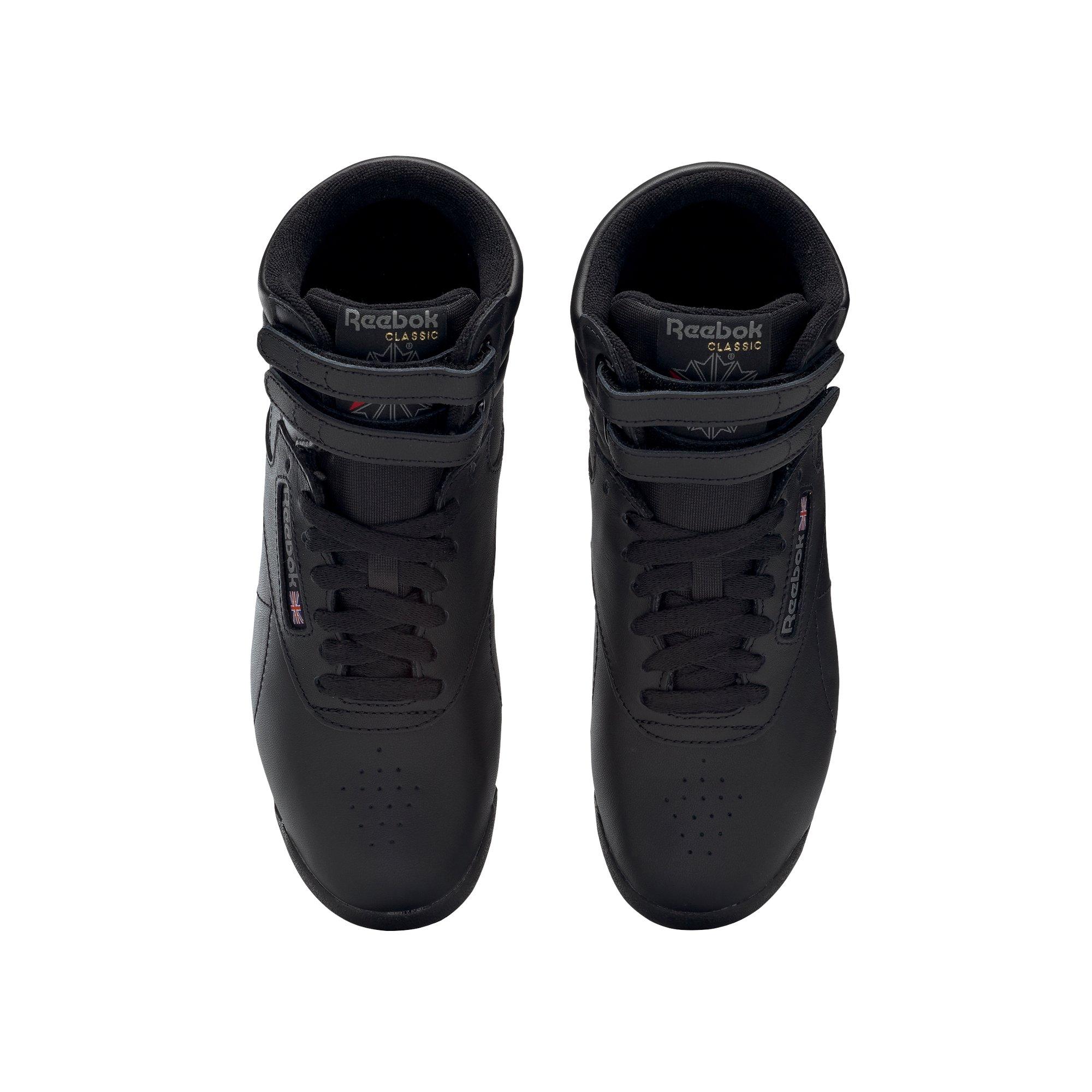 Reebok Freestyle Hi "Black" Women's Shoe - BLACK Thumbnail View 8