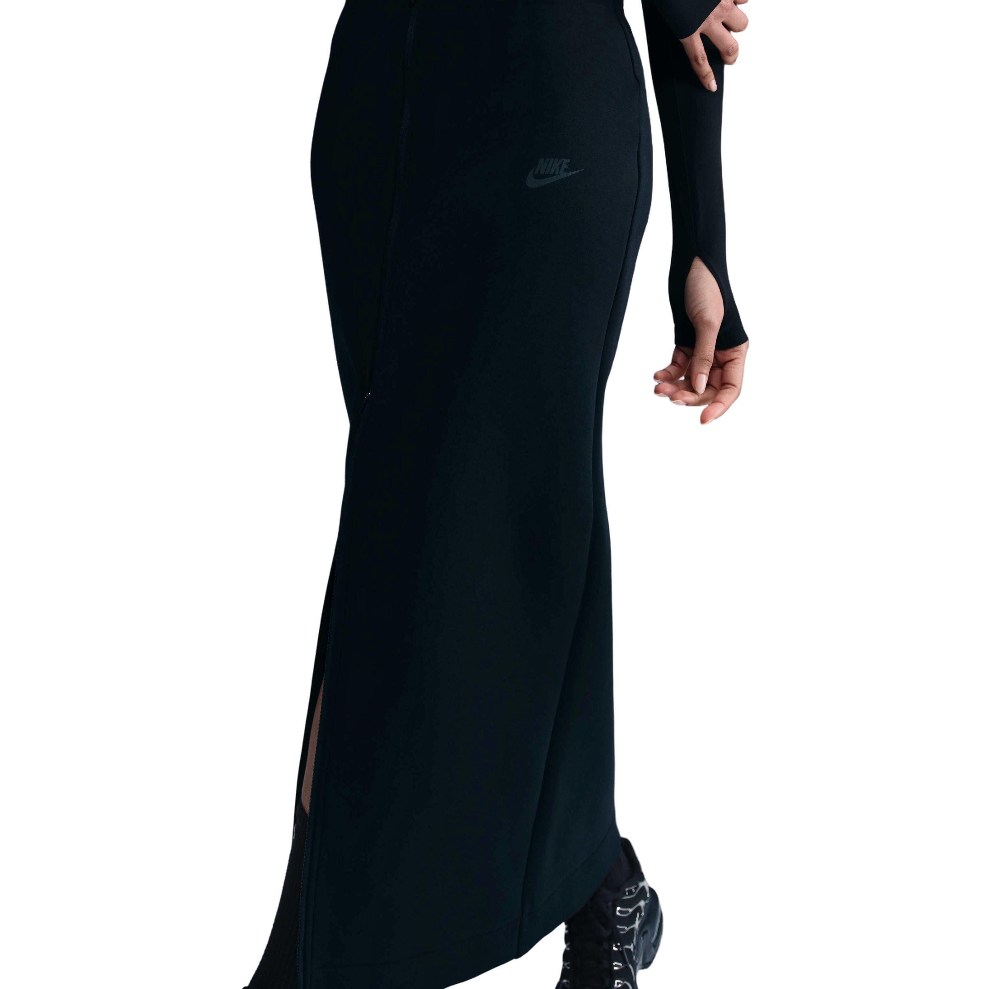 Nike Women​'s Sportswear Tech Fleece Slim Maxi Skirt-Black - BLACK Thumbnail View 1
