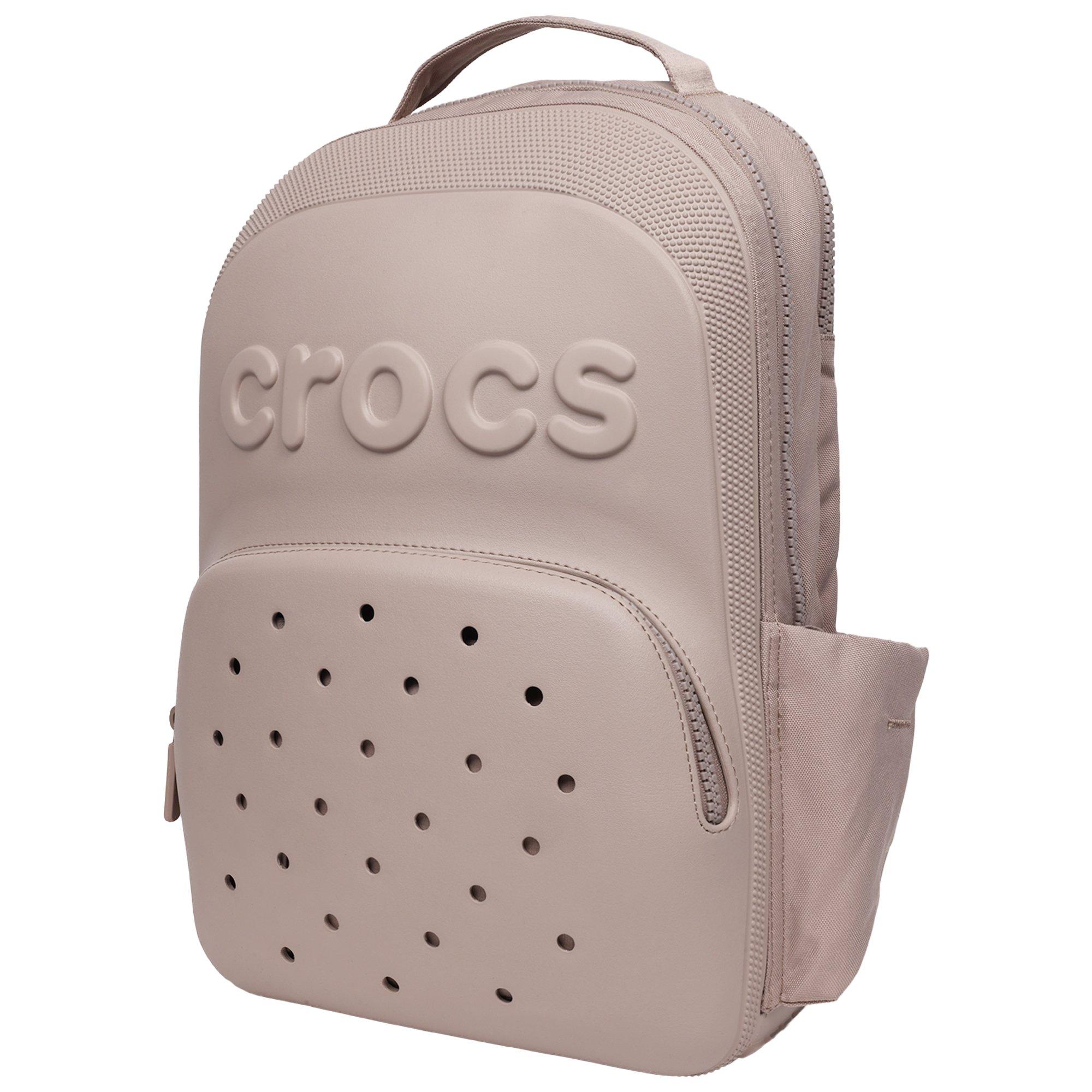 Crocs Zip Up Classic Backpack - BEIGE Thumbnail View 3