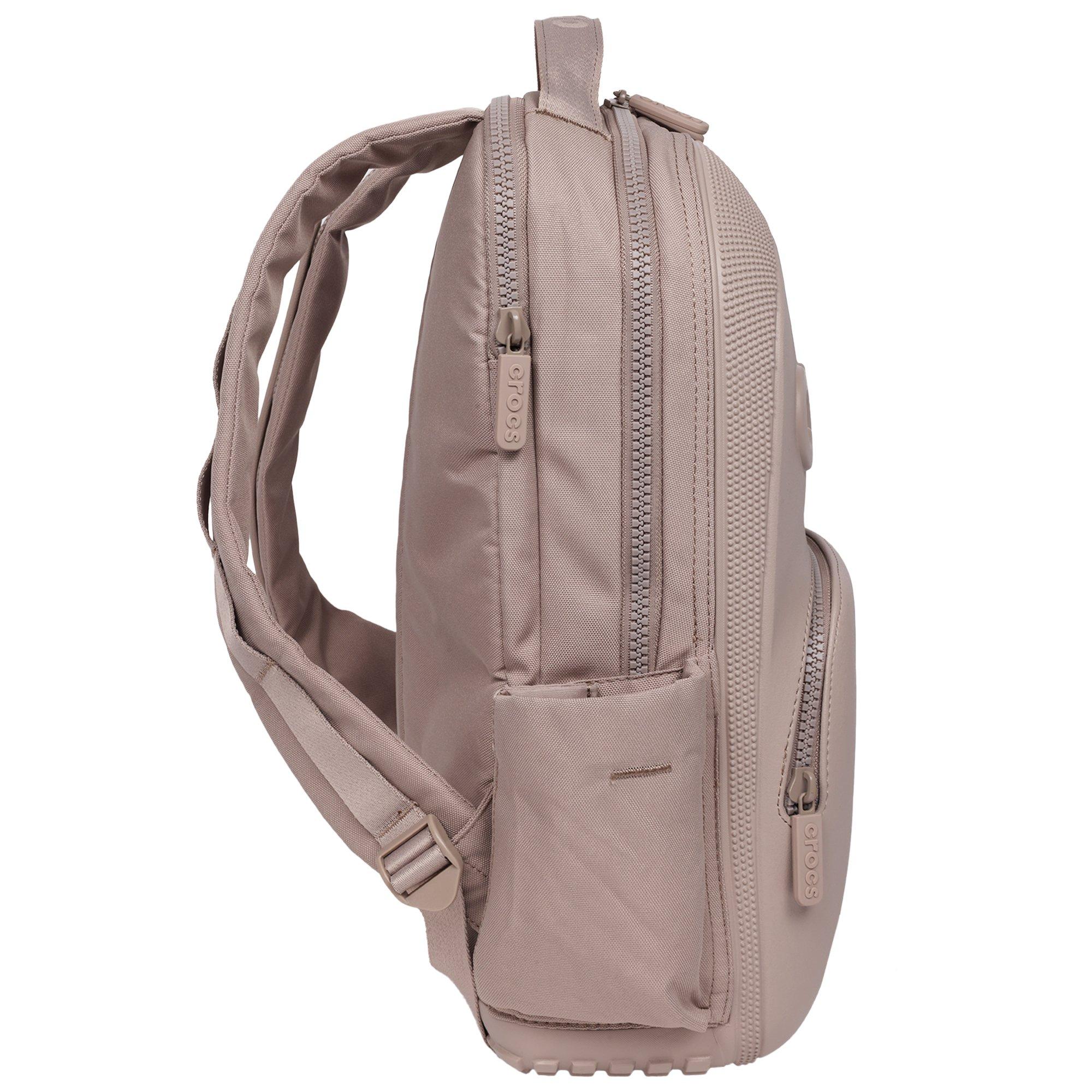 Crocs Zip Up Classic Backpack - BEIGE Thumbnail View 5