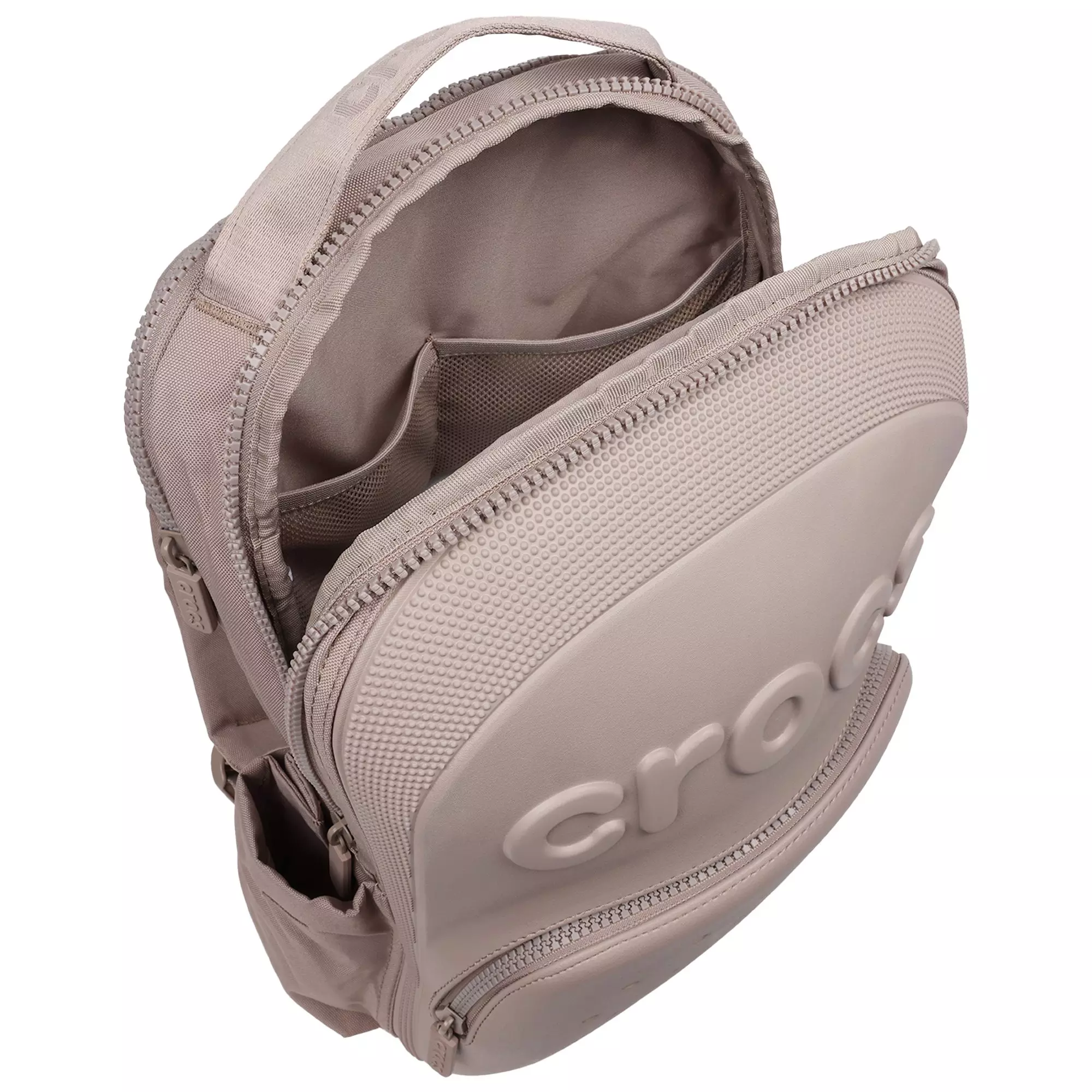 Crocs Zip Up Classic Backpack - BEIGE