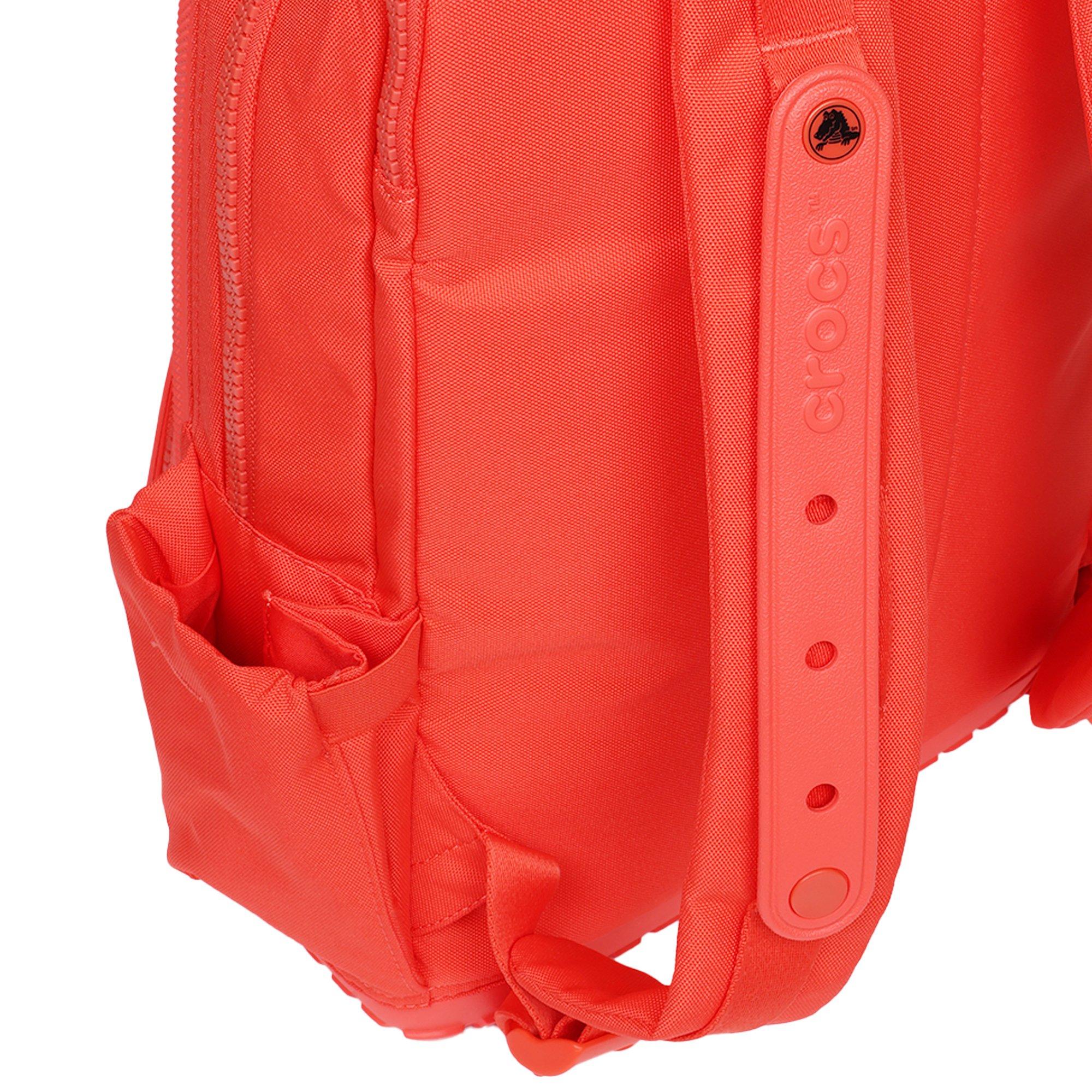 Crocs Zip Up Classic Backpack - ORANGE Thumbnail View 11