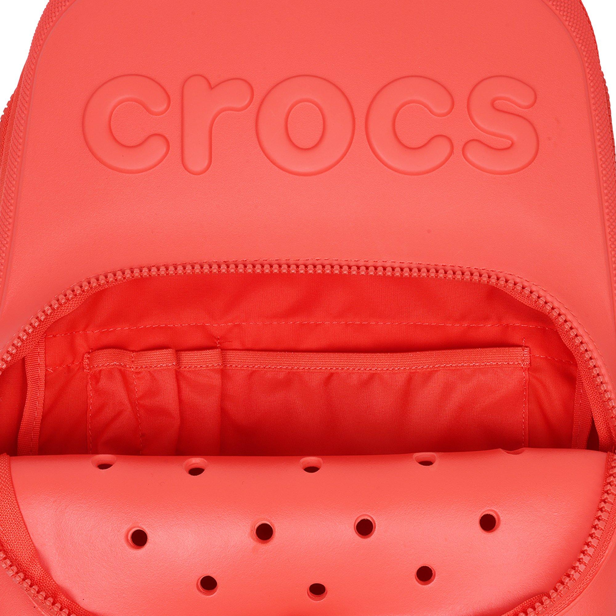 Crocs Zip Up Classic Backpack - ORANGE Thumbnail View 10