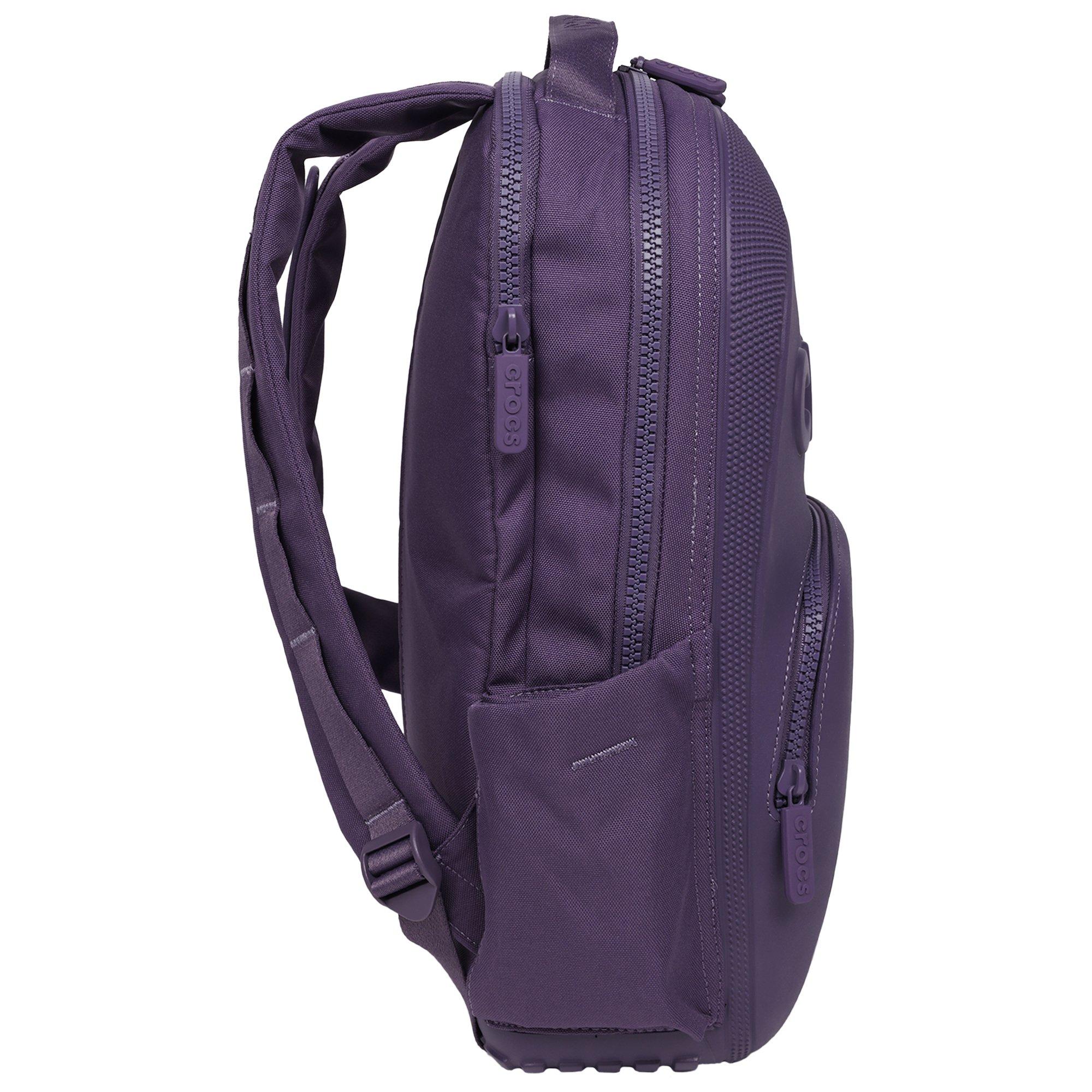 Crocs Zip Up Classic Backpack - DK PURPLE Thumbnail View 5