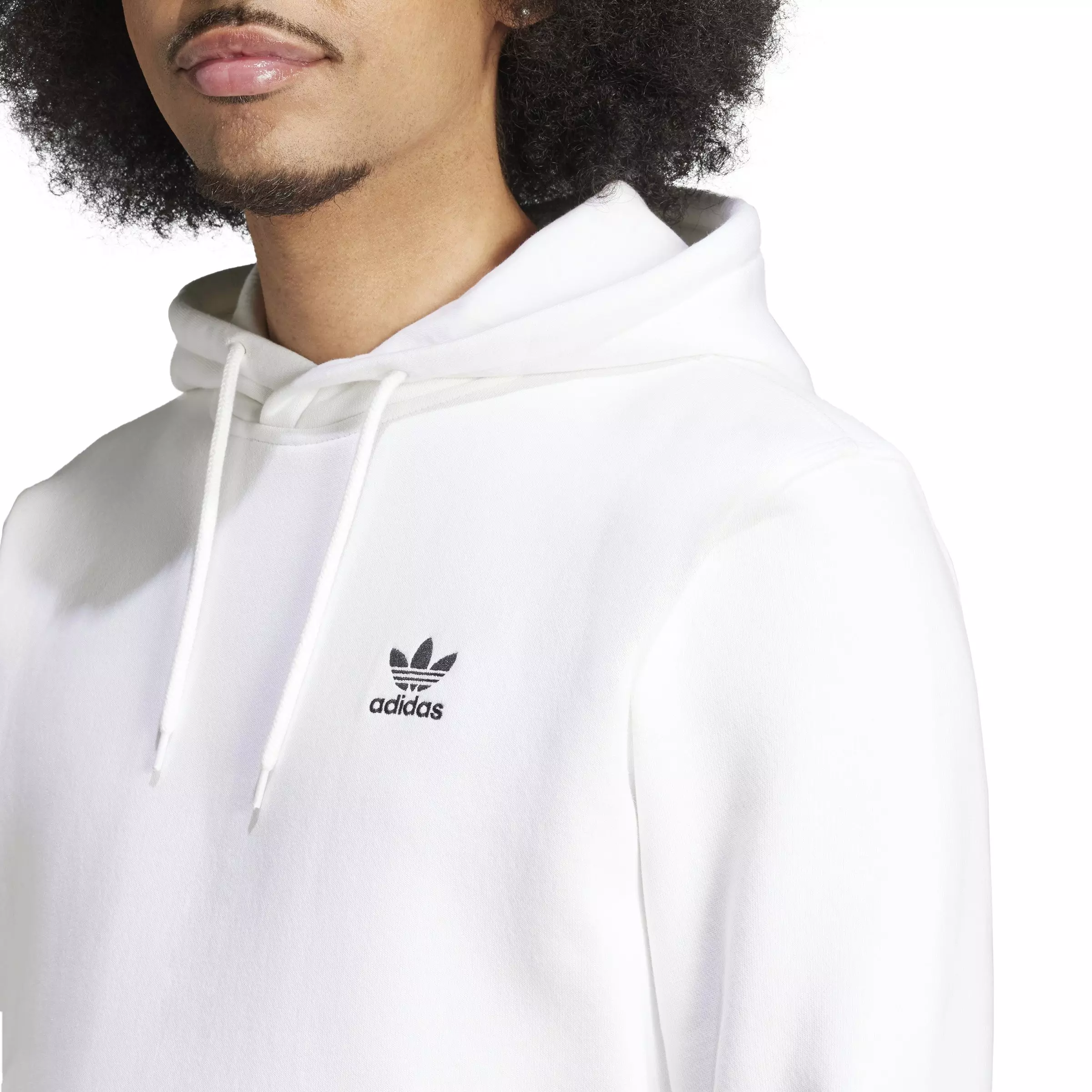 adidas Originals Men's Trefoil Essentials Hoodie - White - WHITE