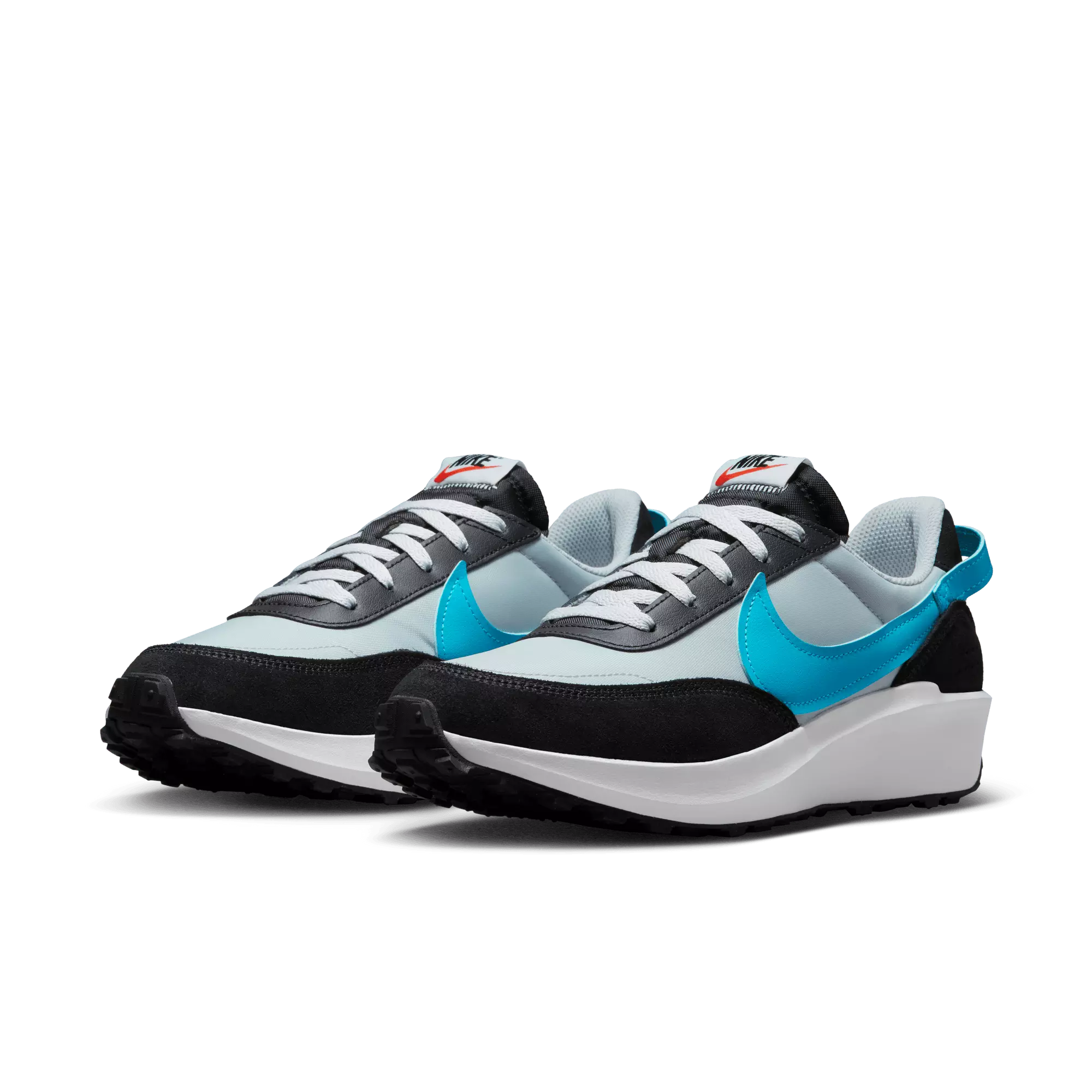 Nike Waffle Debut "Grey Fog/Laser Blue/Black/White" Men's Shoe - GREY/BLUE/BLACK/WHITE