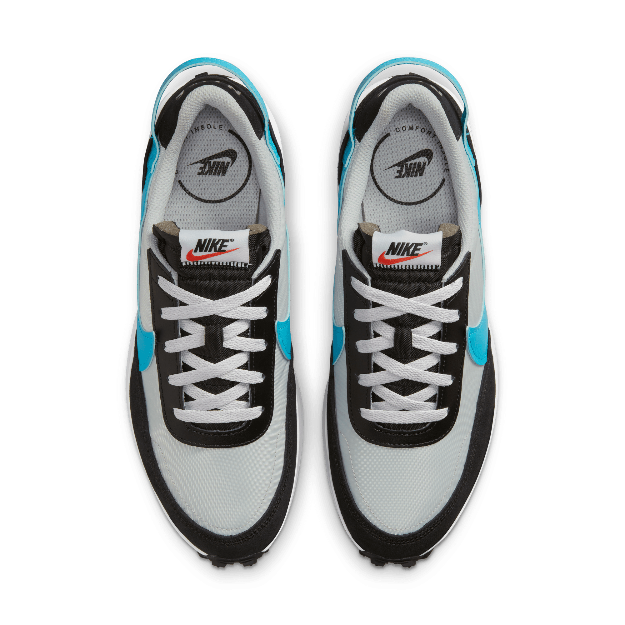 Nike Waffle Debut "Grey Fog/Laser Blue/Black/White" Men's Shoe - GREY/BLUE/BLACK/WHITE Thumbnail View 4
