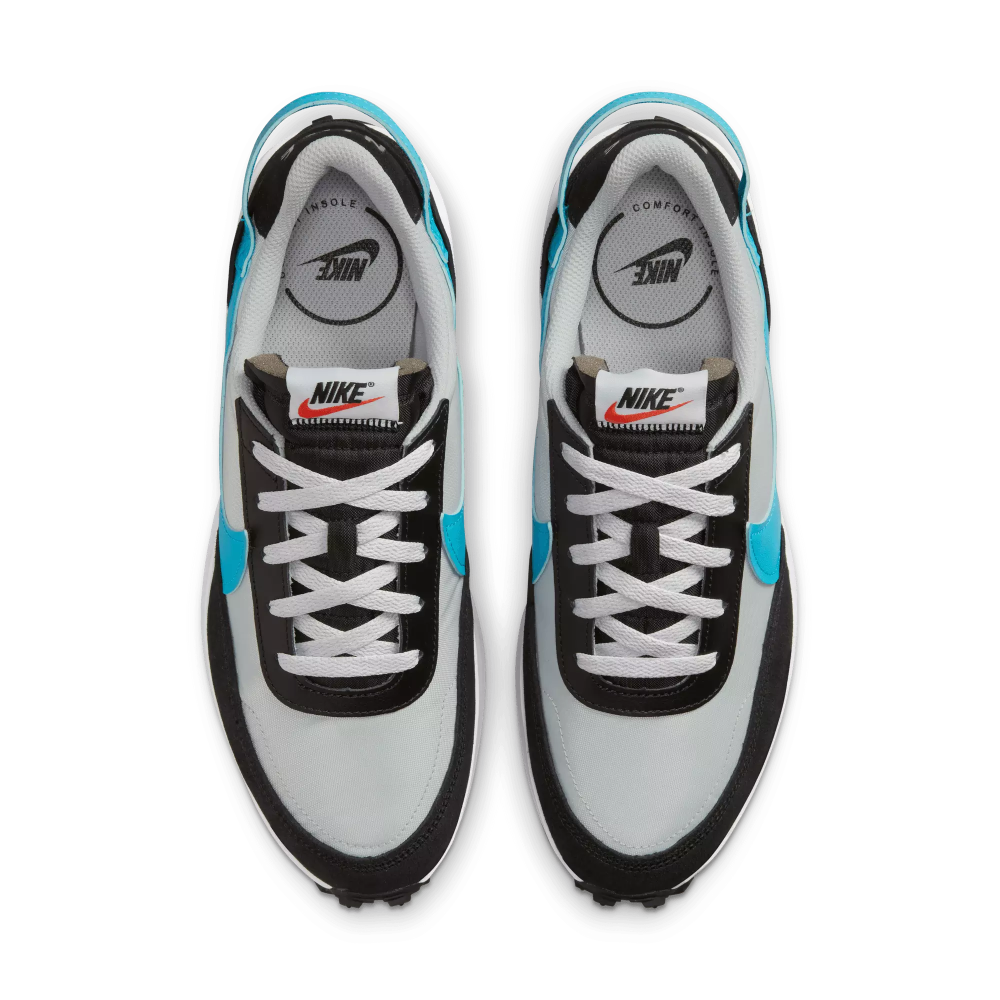 Nike Waffle Debut "Grey Fog/Laser Blue/Black/White" Men's Shoe - GREY/BLUE/BLACK/WHITE