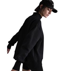 Nike Women's Sportswear Phoenix Fleece Oversized 1/4 Zip Sweatshirt - Black